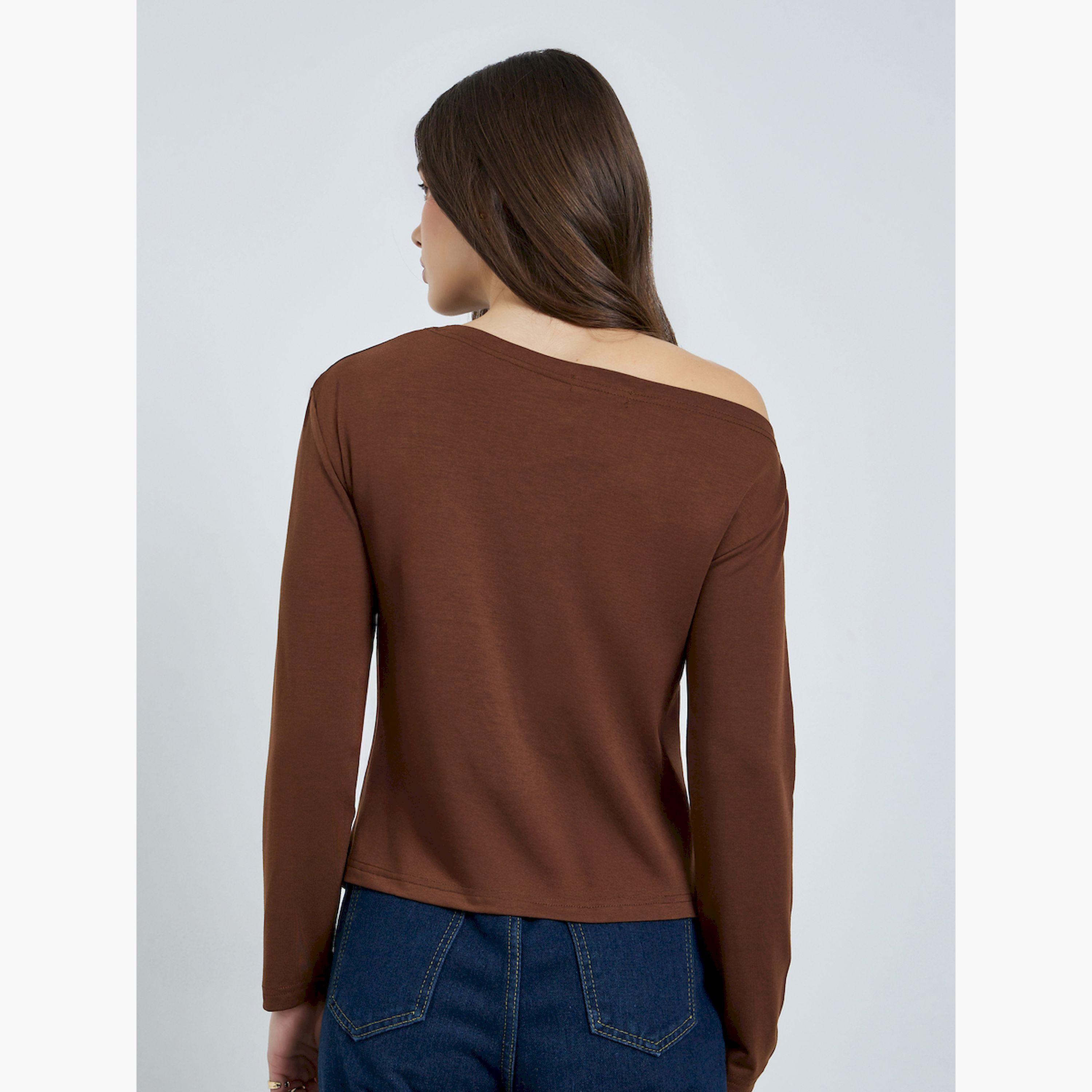 بلوزة محبوكة بياقة غير متماثلة-women-clothing-shirtsandblouses-blouses-image-4