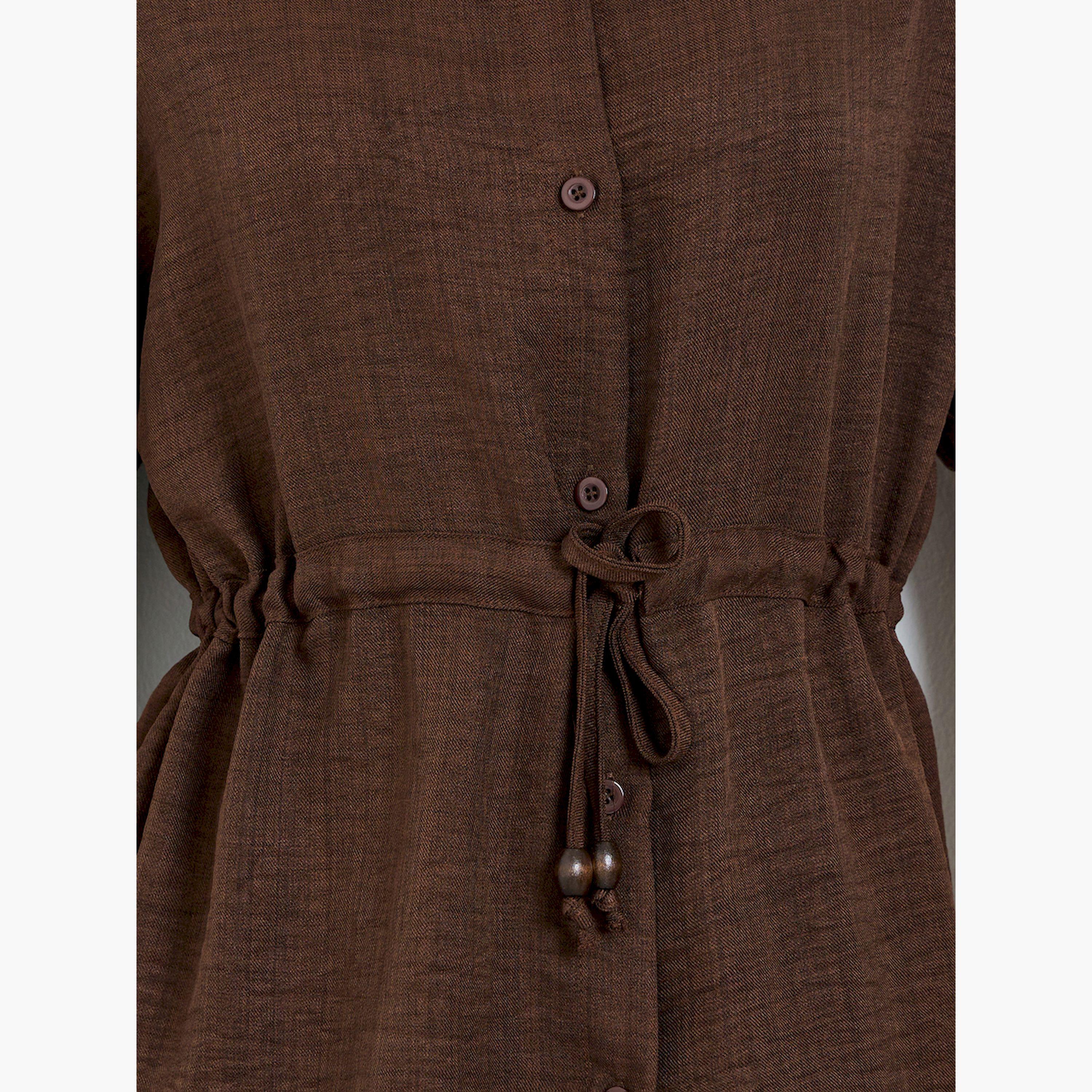طقم منسق من قميص برباط خصر وبنطال-women-clothing-coordsets-image-6