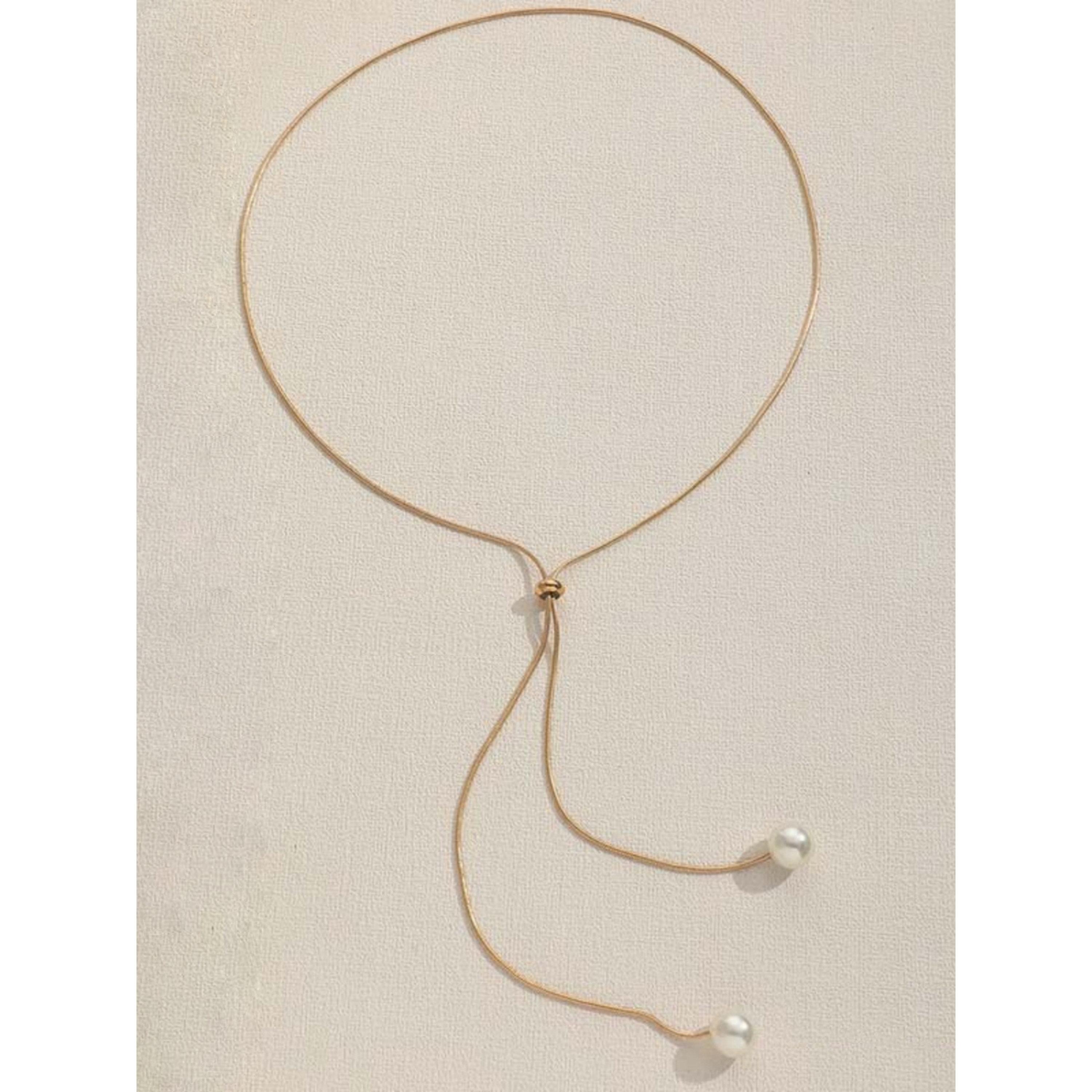 Take Two Faux Pearl Drop Gold Chain Necklace-women-watchesandjewellery-jewellery-necklacesandpendants-image-1