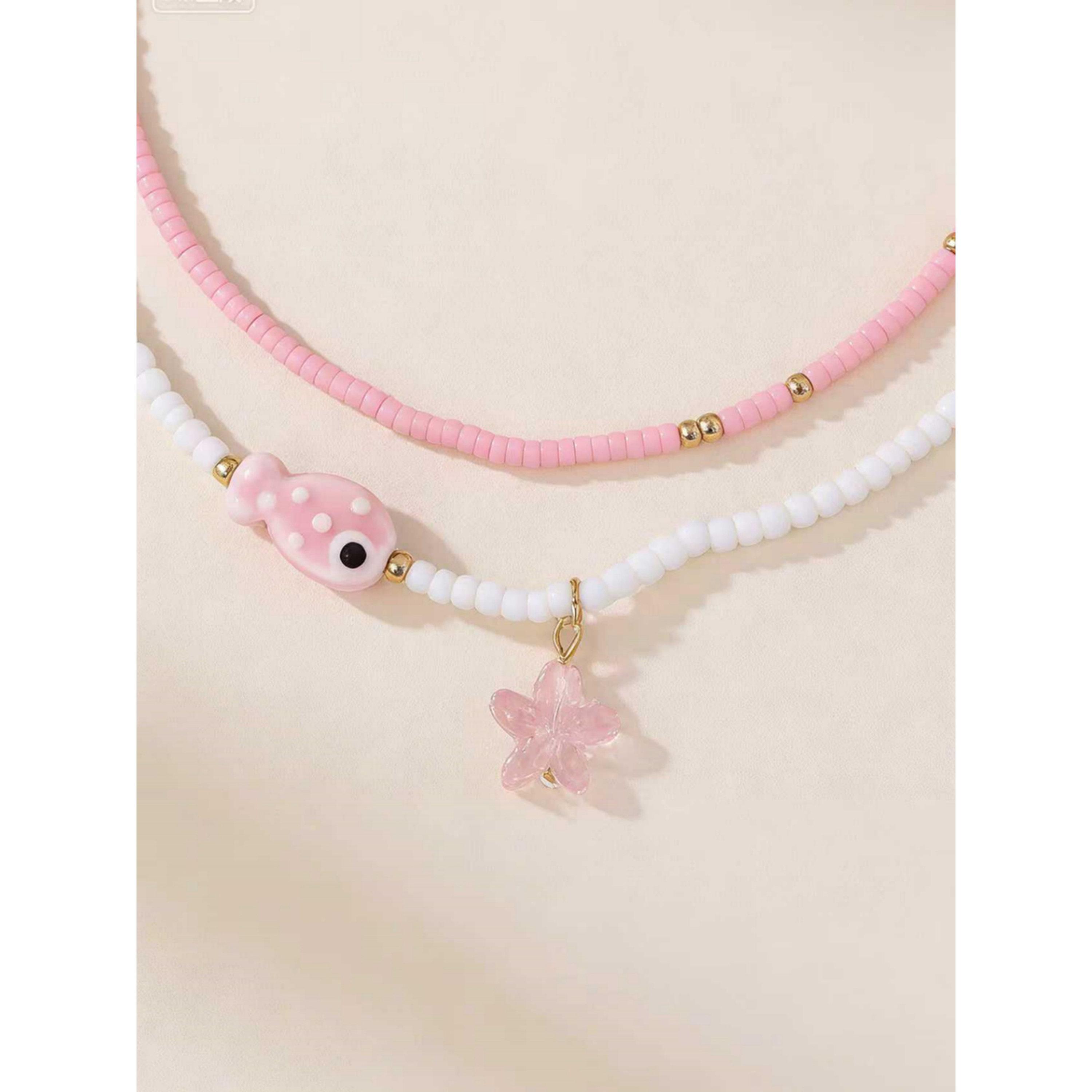Take Two Pack of 2 - Pink Beaded Necklace-women-watchesandjewellery-jewellery-necklacesandpendants-image-4