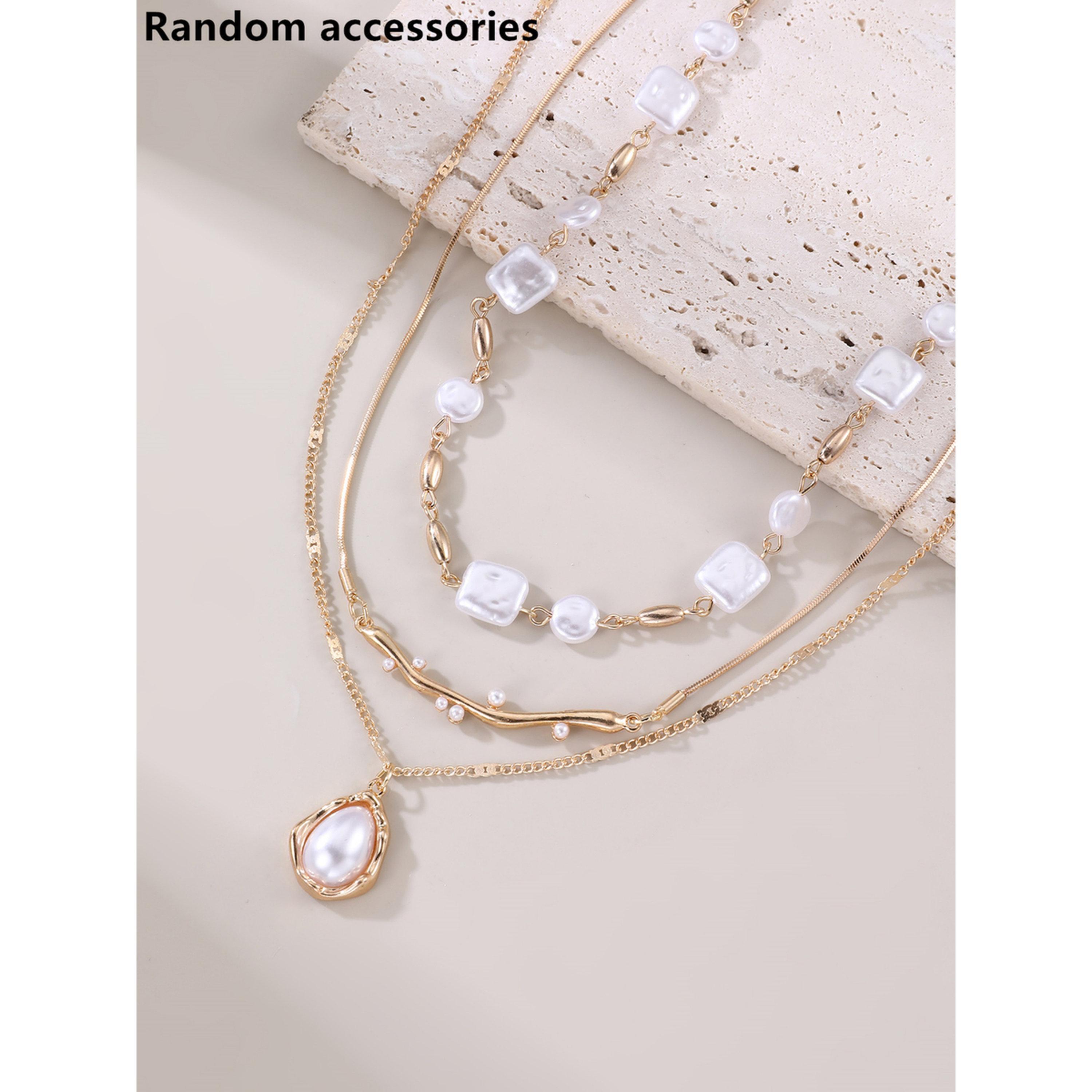 Take Two Pack of 3 - Gold Faux Pearl Layered Necklace-women-watchesandjewellery-jewellery-necklacesandpendants-image-4