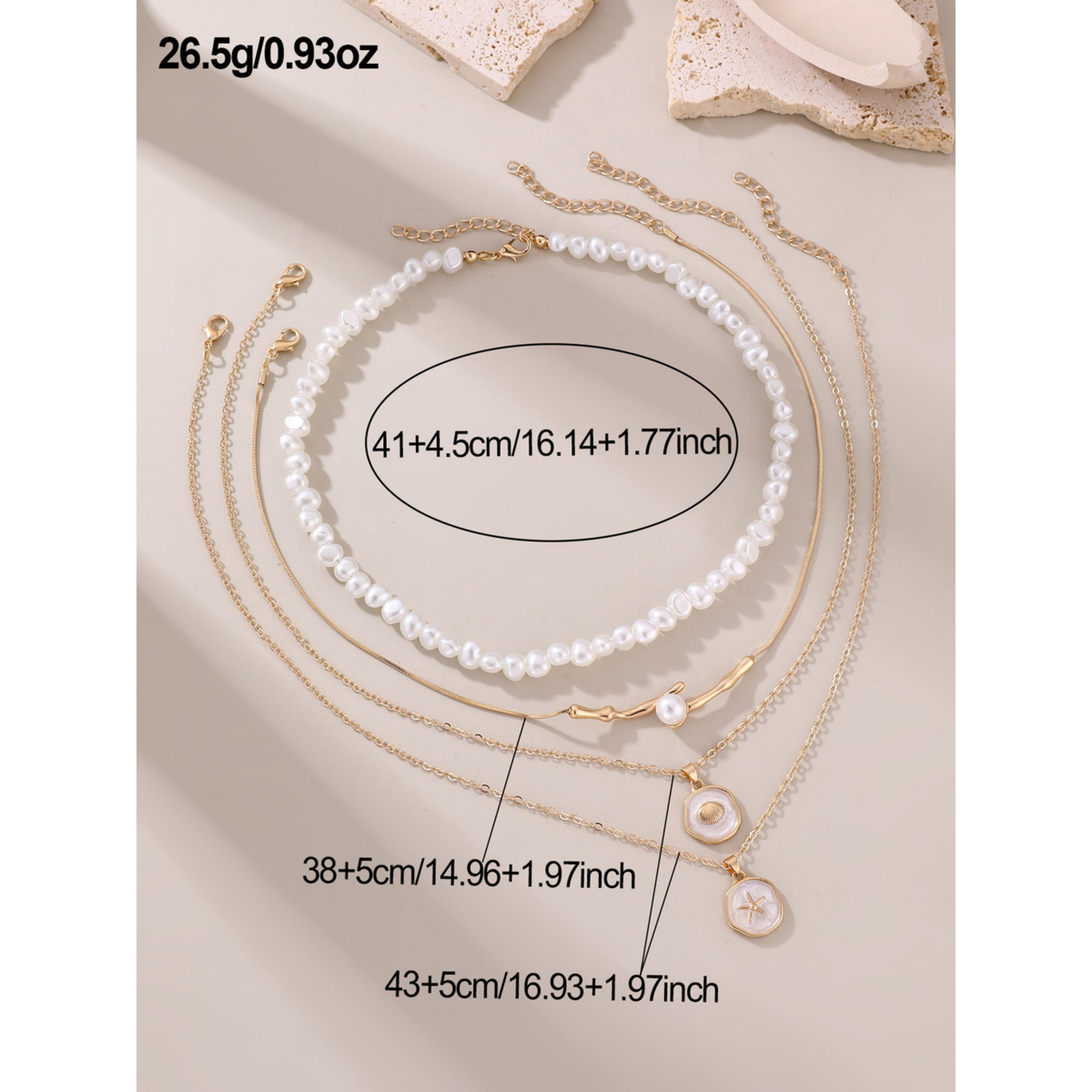 Take Two Pack of 4 - White Faux Pearl Beaded Necklace-women-watchesandjewellery-jewellery-necklacesandpendants-image-5
