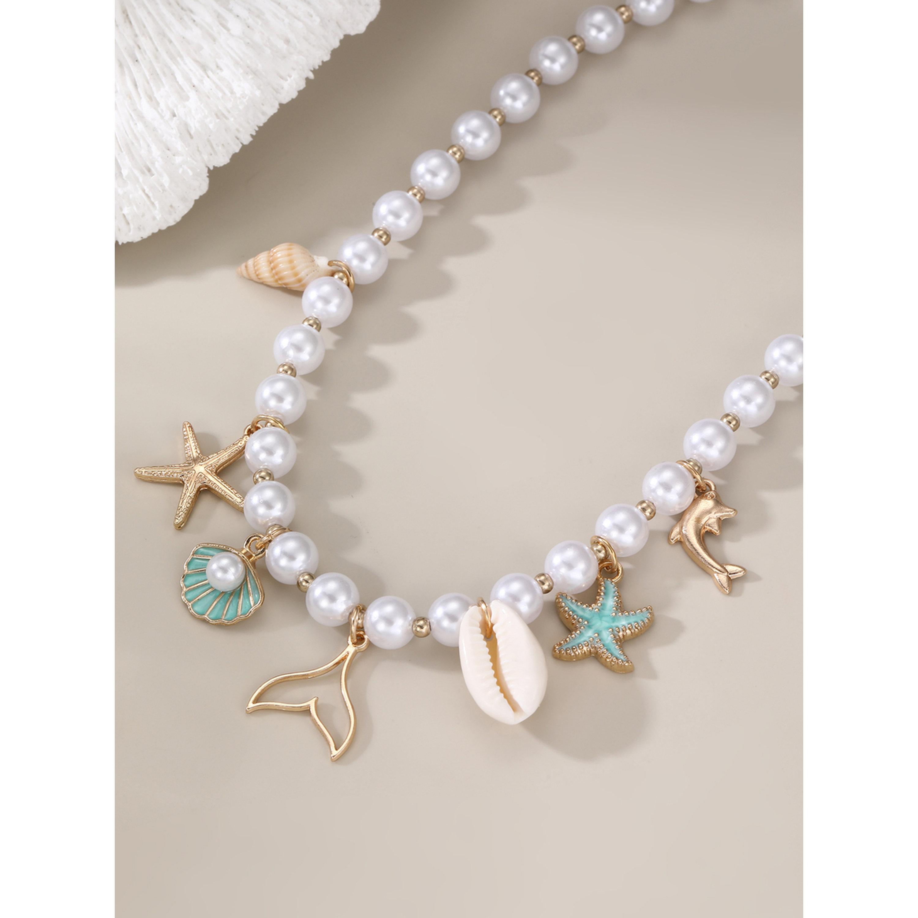 عقد خرز لؤلؤ بدلايات بحرية-women-watchesandjewellery-jewellery-necklacesandpendants-image-3