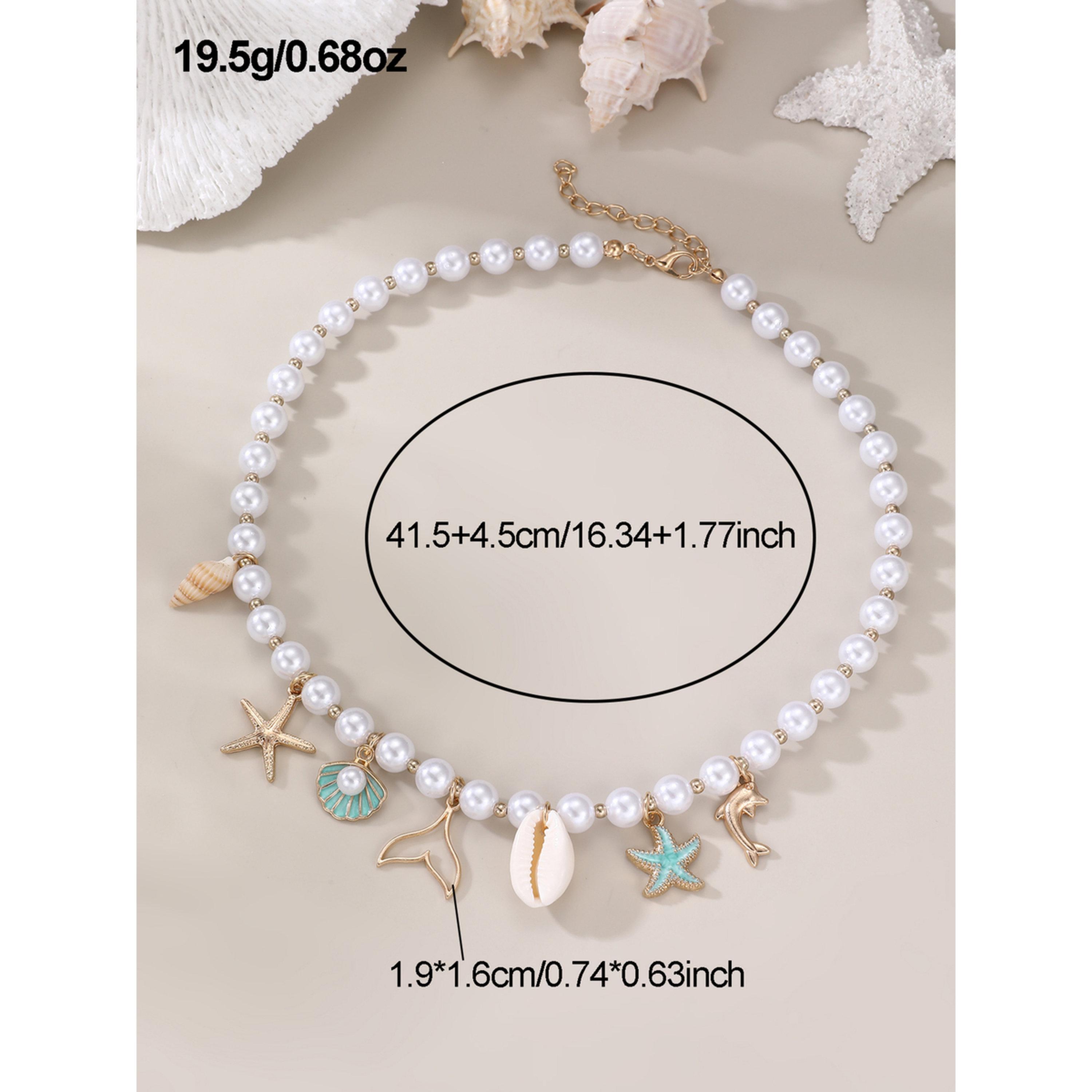 عقد خرز لؤلؤ بدلايات بحرية-women-watchesandjewellery-jewellery-necklacesandpendants-image-4