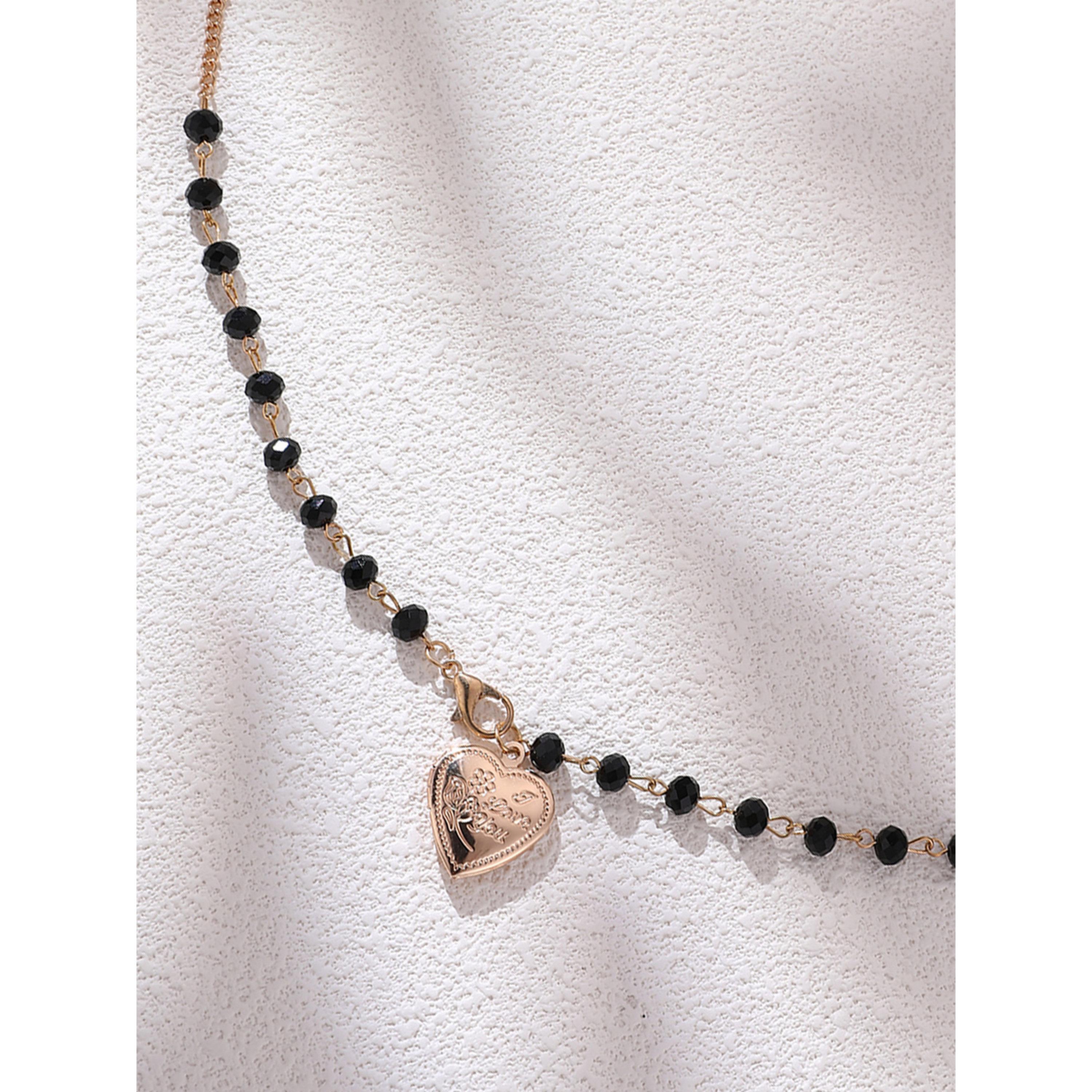 عقد بنمط Y مع خرز ومدالية قلب-women-watchesandjewellery-jewellery-necklacesandpendants-image-4