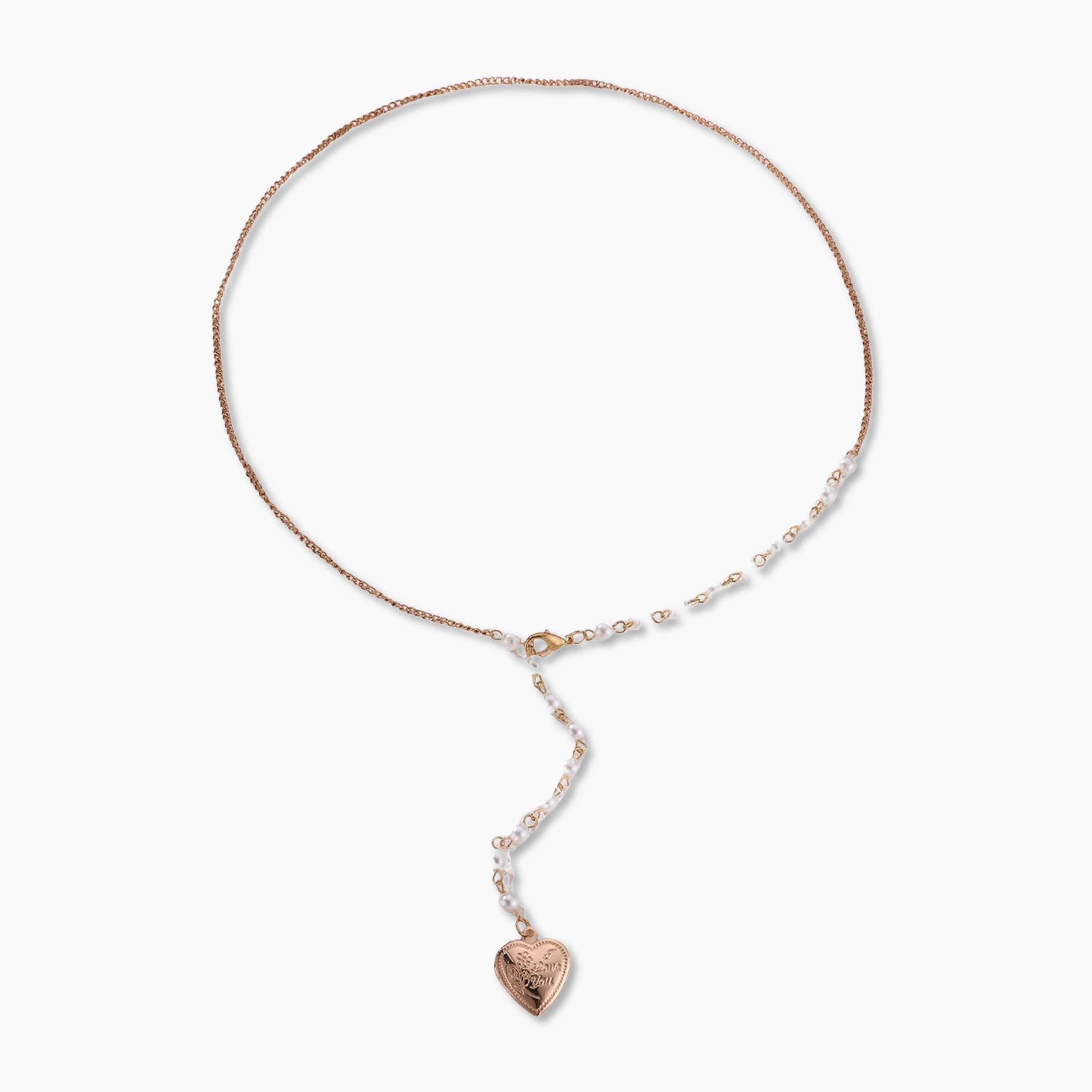 Take Two Heart Locket Pearl Drop Necklace-women-watchesandjewellery-jewellery-necklacesandpendants-image-1