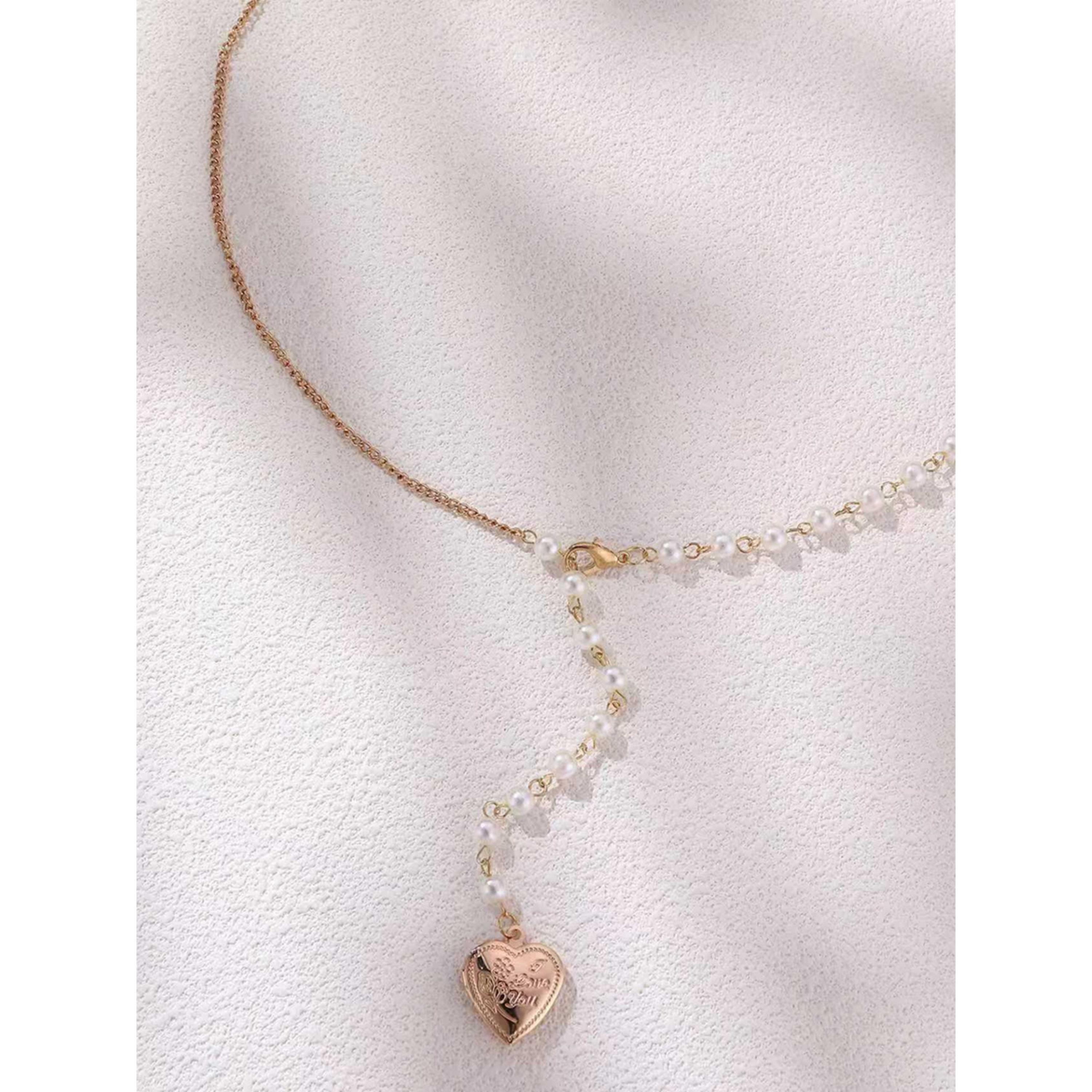 Take Two Heart Locket Pearl Drop Necklace-women-watchesandjewellery-jewellery-necklacesandpendants-image-2