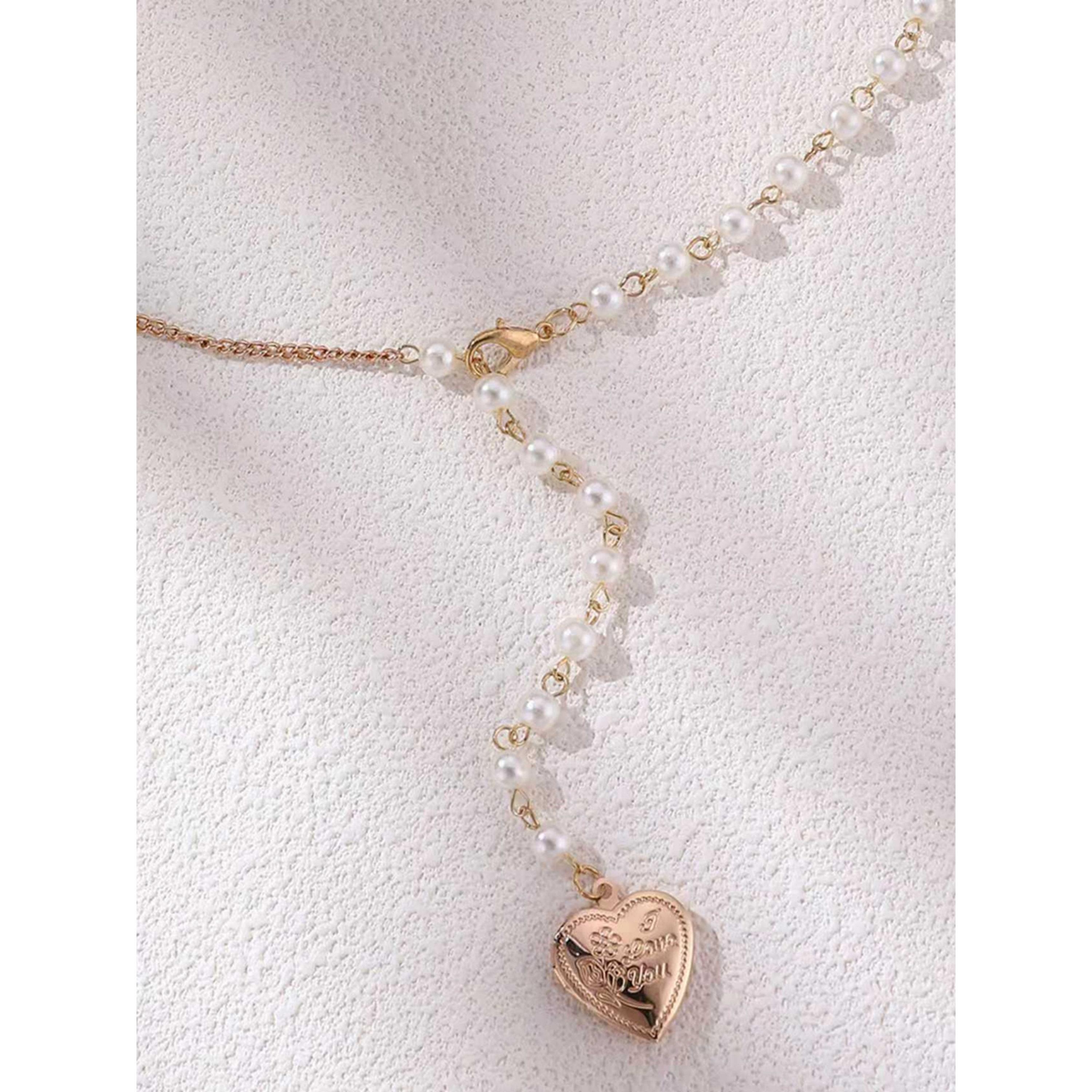 Take Two Heart Locket Pearl Drop Necklace-women-watchesandjewellery-jewellery-necklacesandpendants-image-3