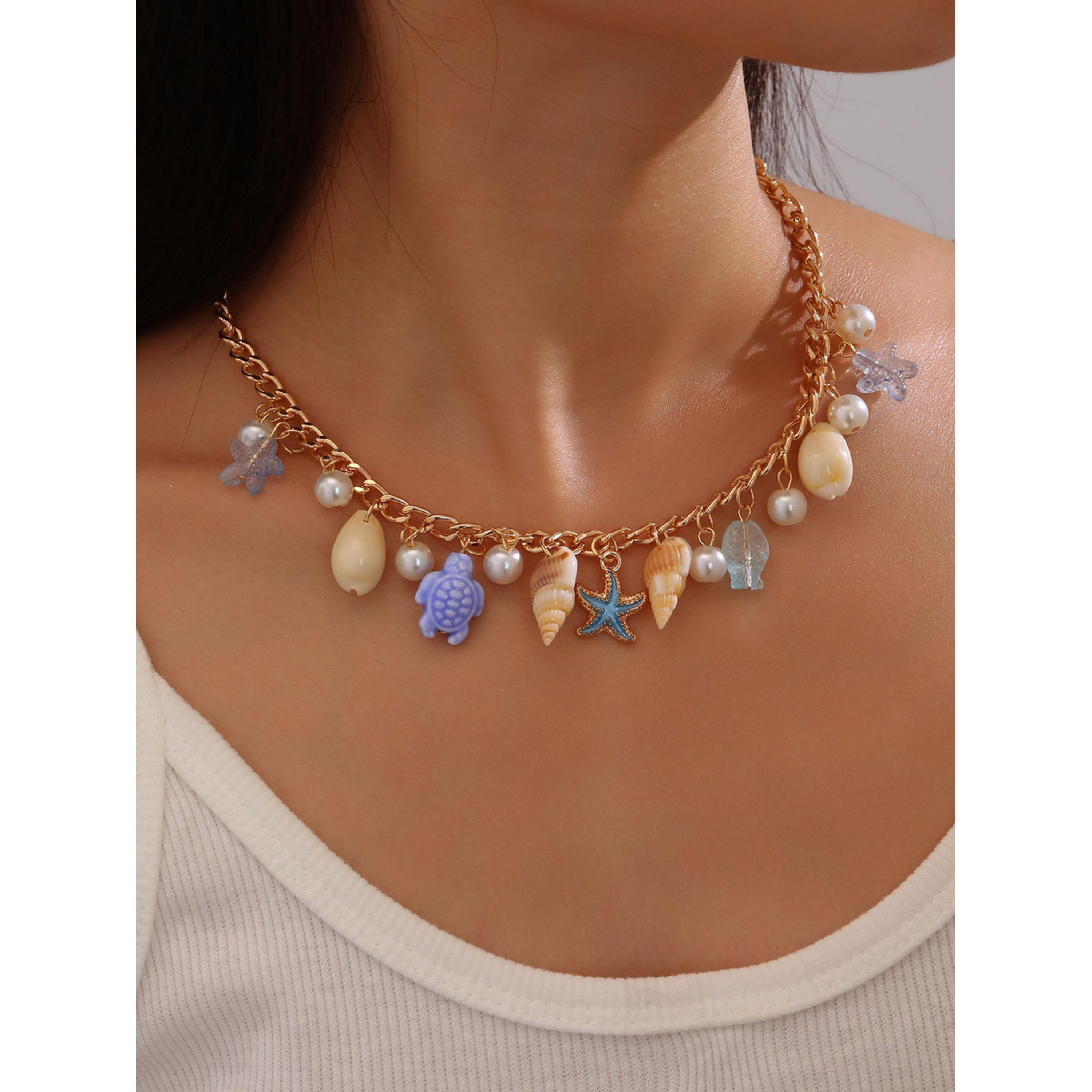 عقد بدلايات كائنات بحرية-women-watchesandjewellery-jewellery-necklacesandpendants-image-2