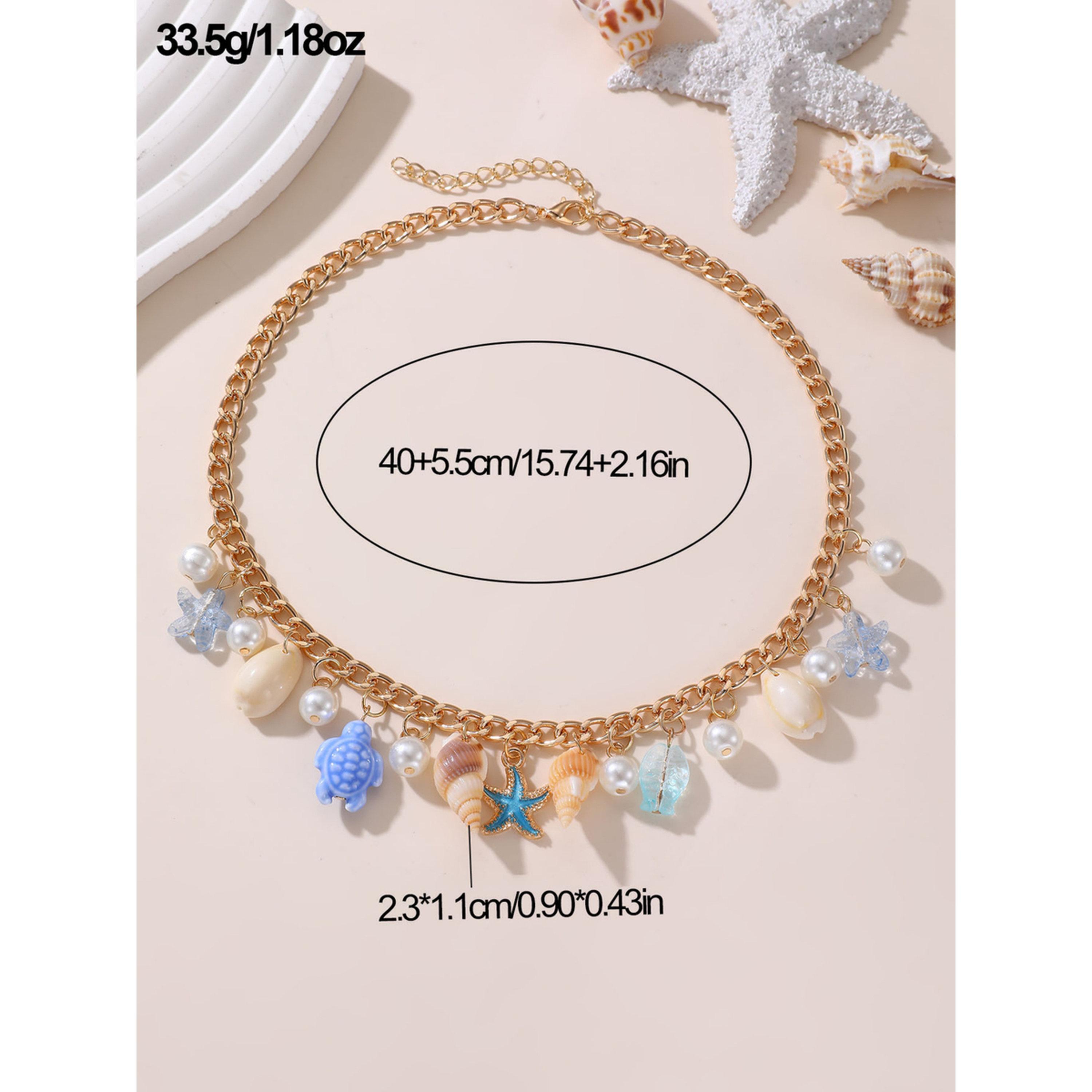 Take Two Gold Charm Pendant Necklace with Sea Life Charms-women-watchesandjewellery-jewellery-necklacesandpendants-image-6