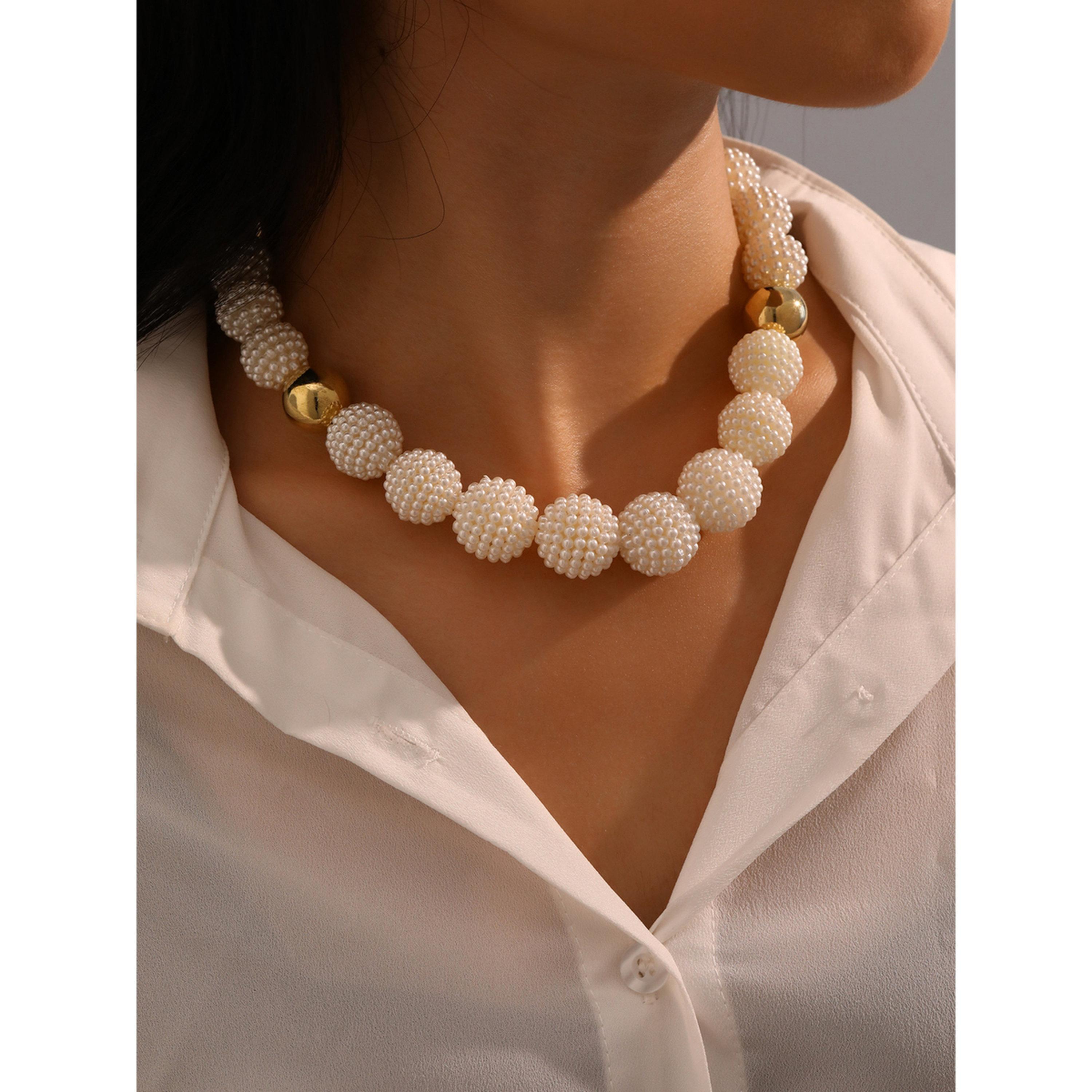 عقد خرز لؤلؤ صناعي-women-watchesandjewellery-jewellery-necklacesandpendants-image-2