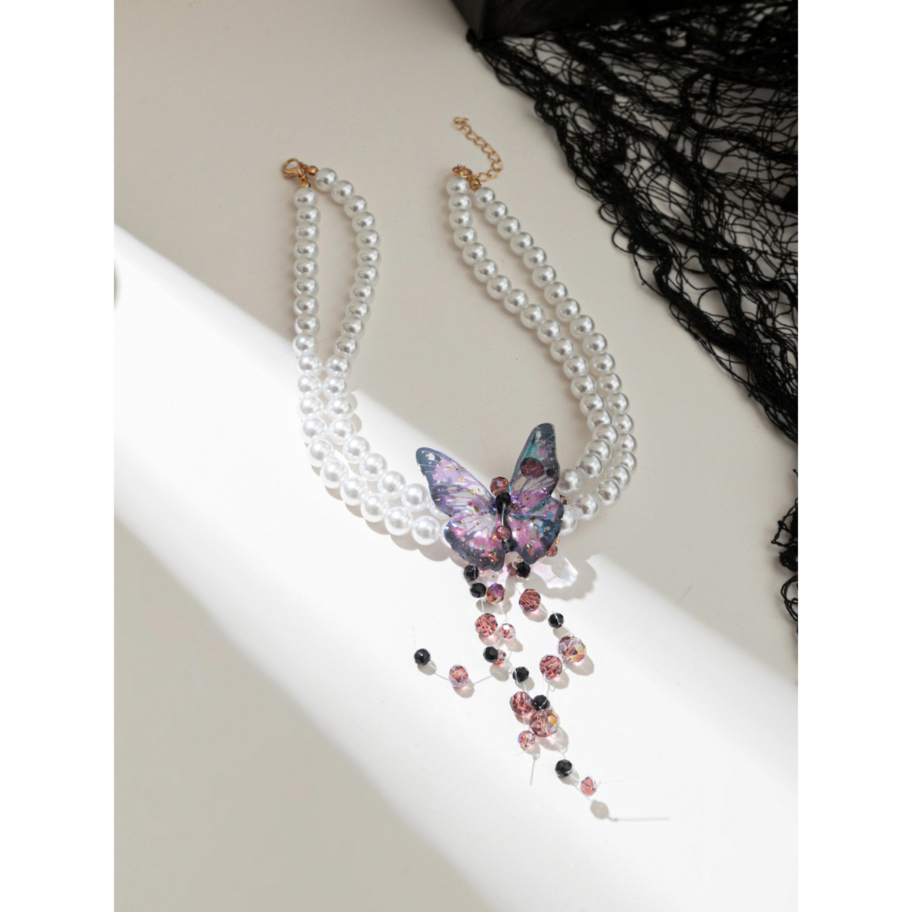 Take Two Blue Purple Pearl Choker Necklace-women-watchesandjewellery-jewellery-necklacesandpendants-image-3