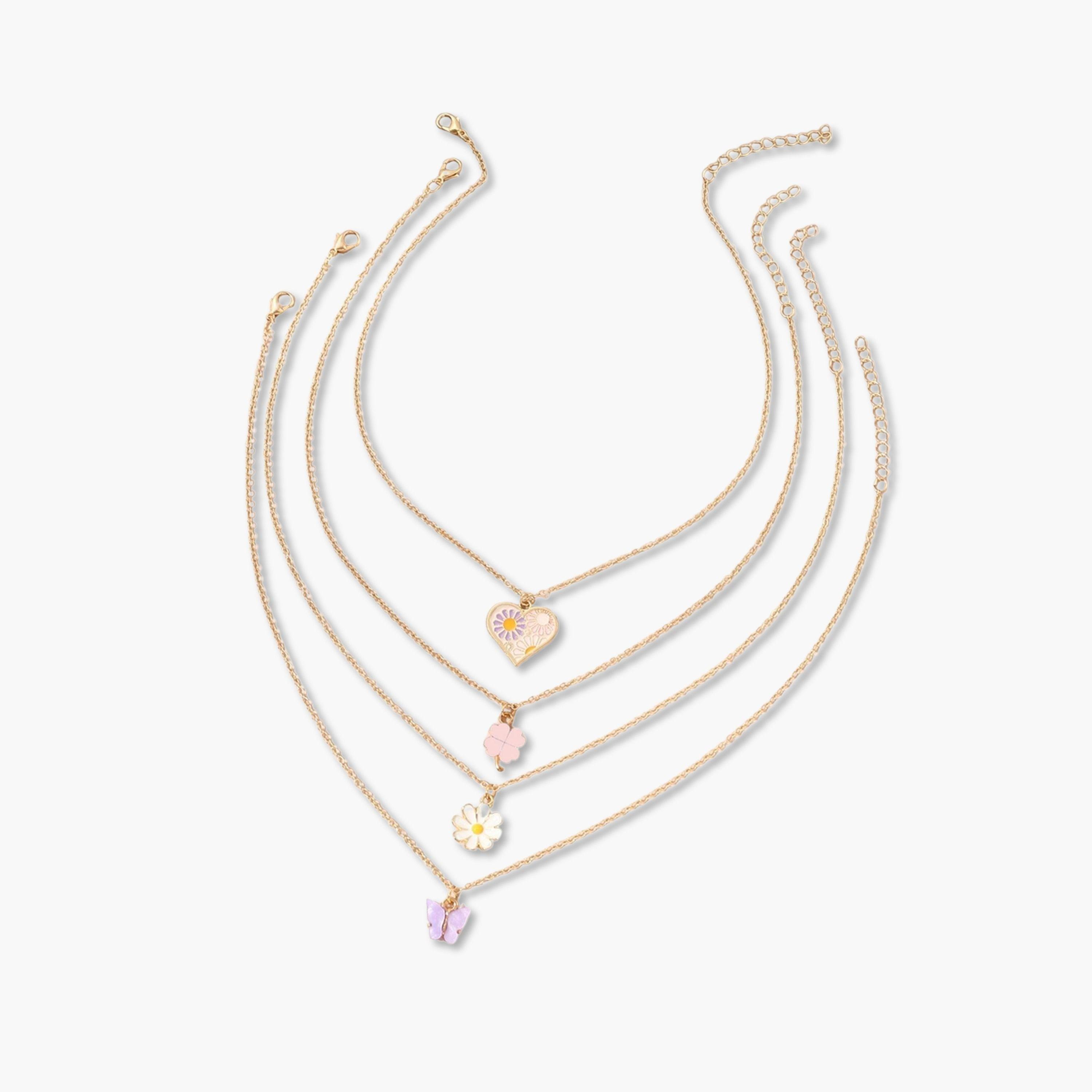 طقم 4 قطع عقود بدلايات-women-watchesandjewellery-jewellery-necklacesandpendants-image-1
