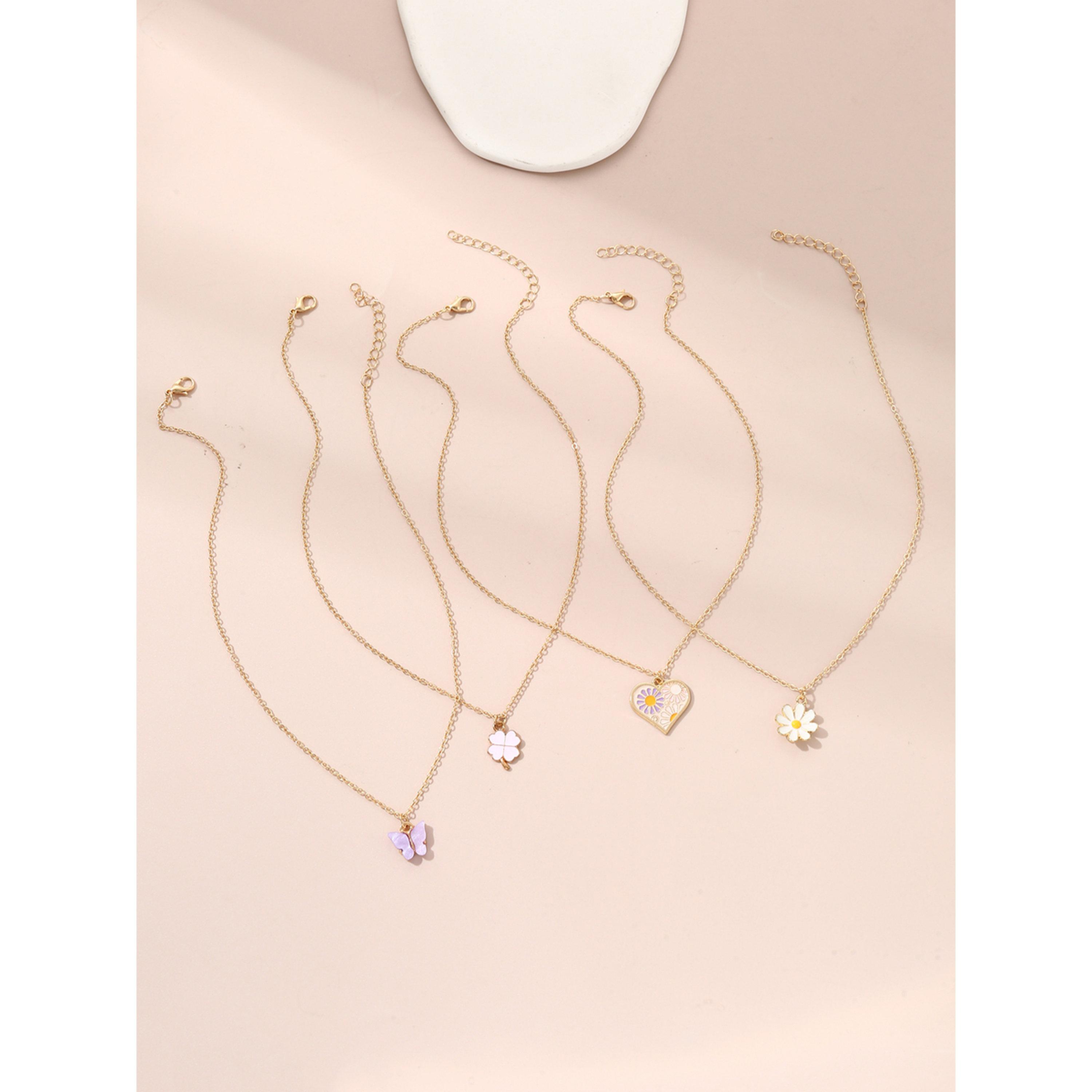 طقم 4 قطع عقود بدلايات-women-watchesandjewellery-jewellery-necklacesandpendants-image-3