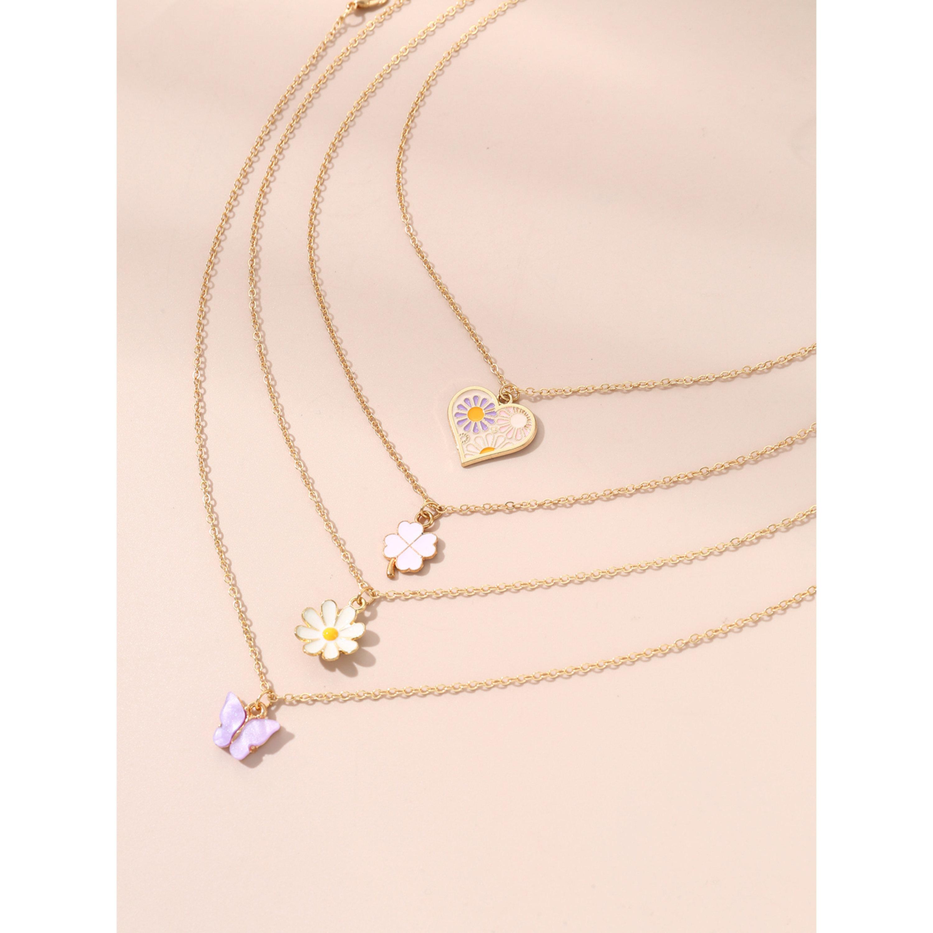 طقم 4 قطع عقود بدلايات-women-watchesandjewellery-jewellery-necklacesandpendants-image-4