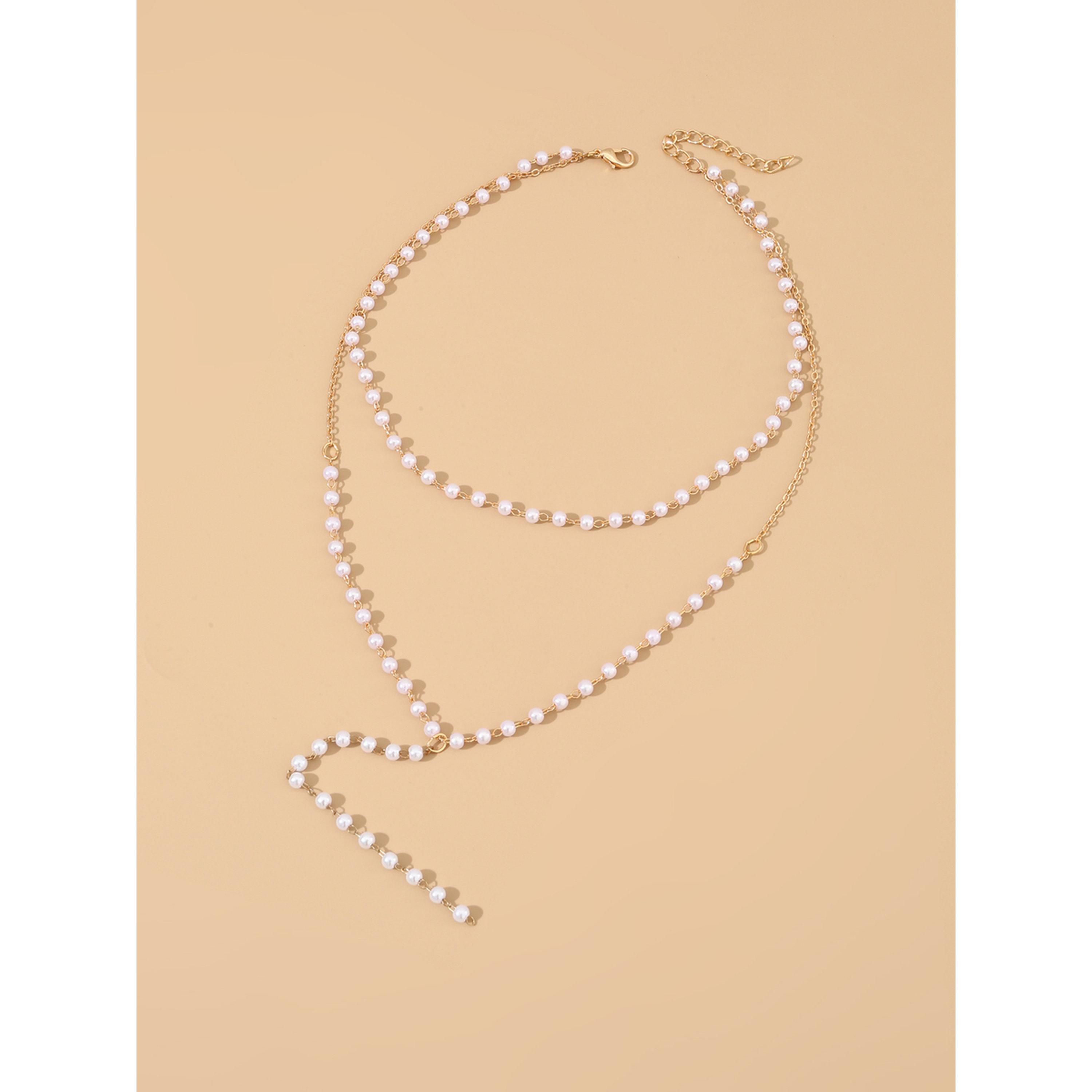 عقد لؤلؤ صناعي بطبقة مزدوجة-women-watchesandjewellery-jewellery-necklacesandpendants-image-3