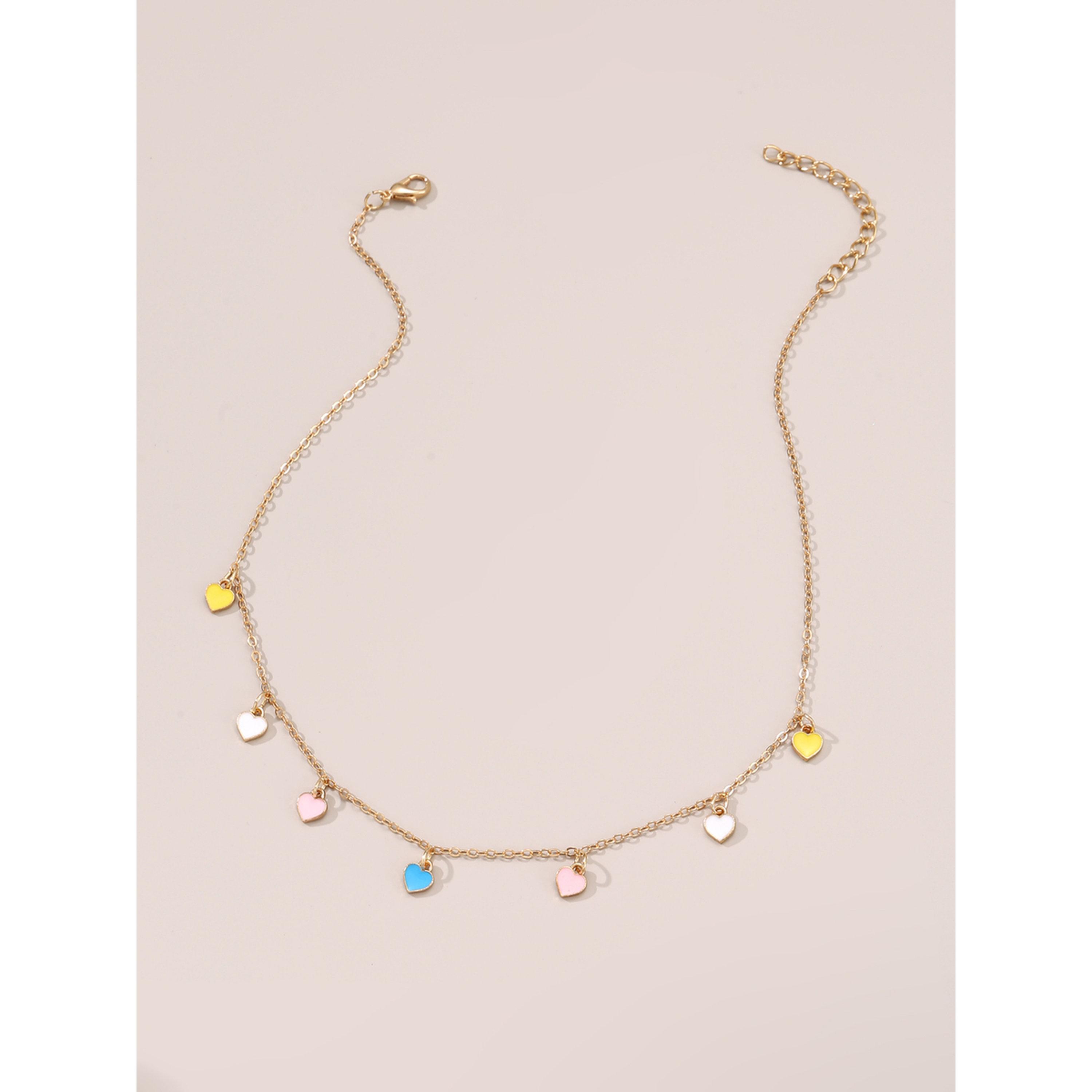 Take Two Gold Heart Charm Necklace-women-watchesandjewellery-jewellery-necklacesandpendants-image-5