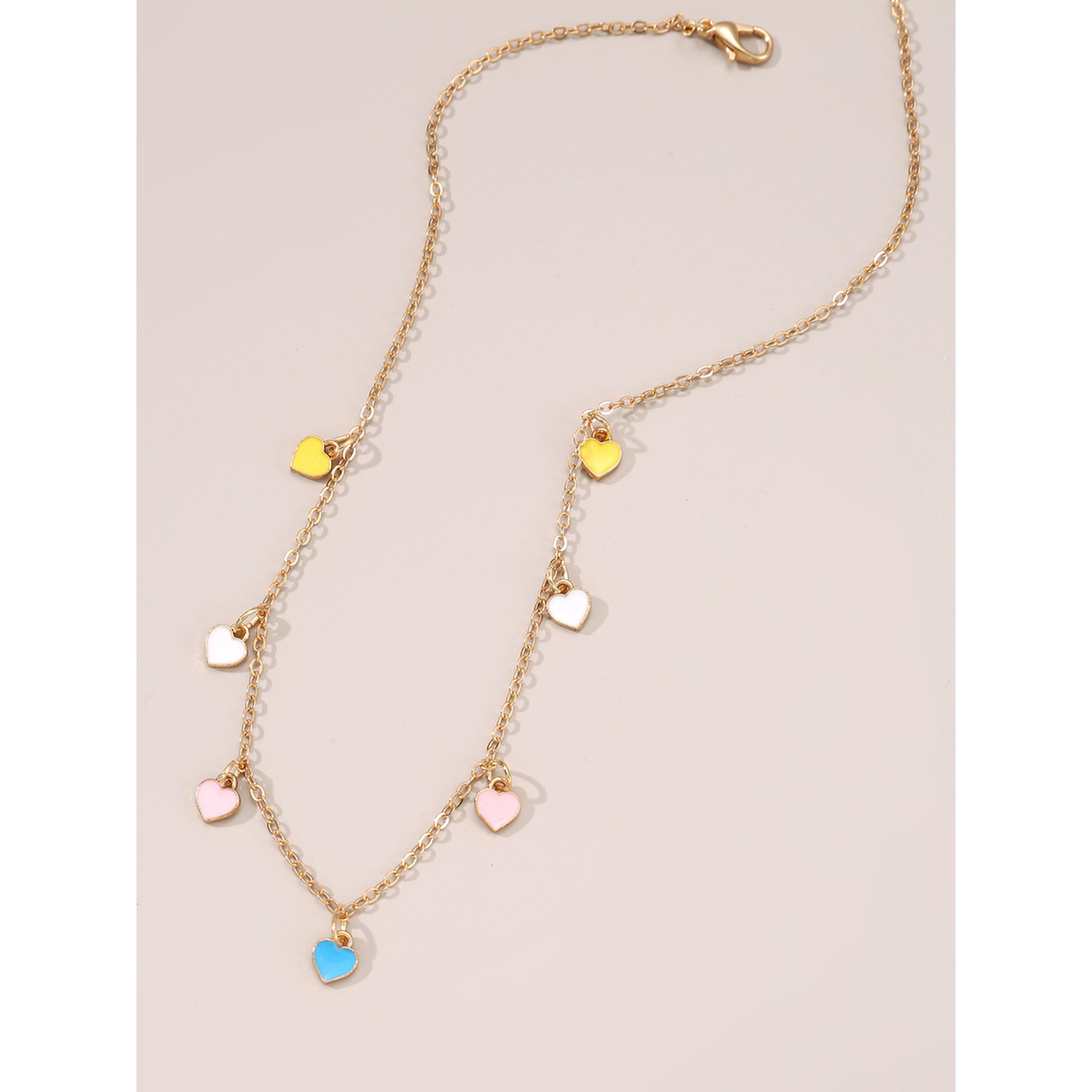 Take Two Gold Heart Charm Necklace-women-watchesandjewellery-jewellery-necklacesandpendants-image-6