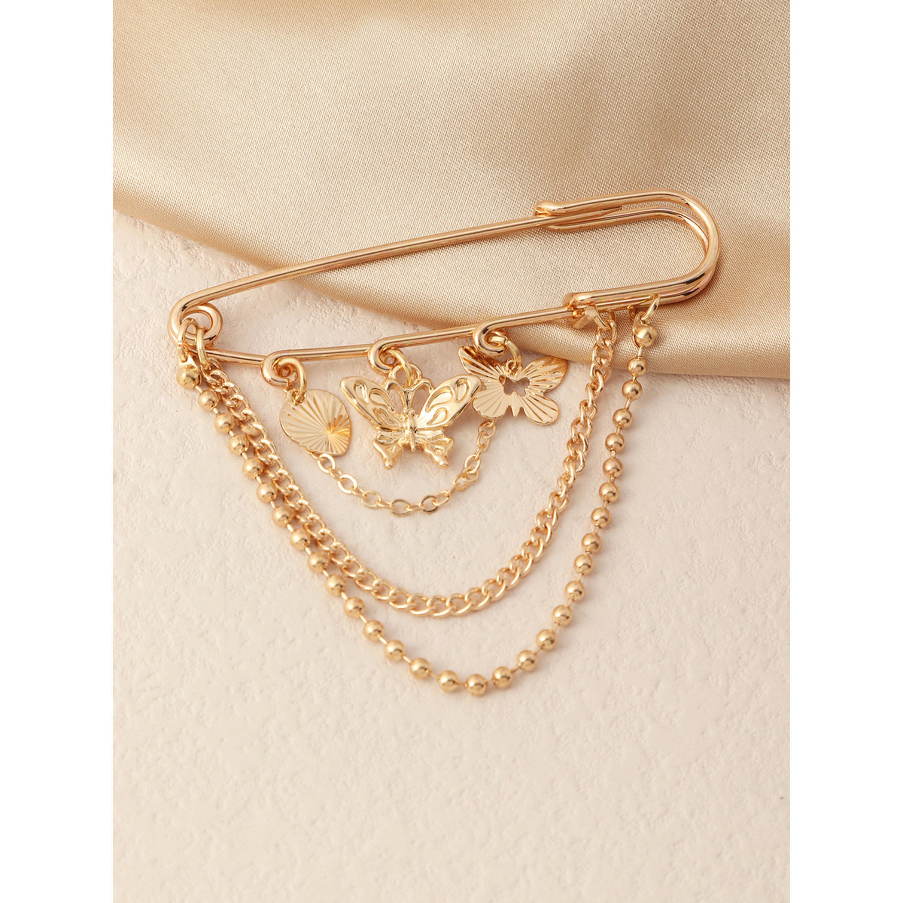 Take Two Gold Butterfly Charm Brooch-women-watchesandjewellery-jewellery-brooches-image-2