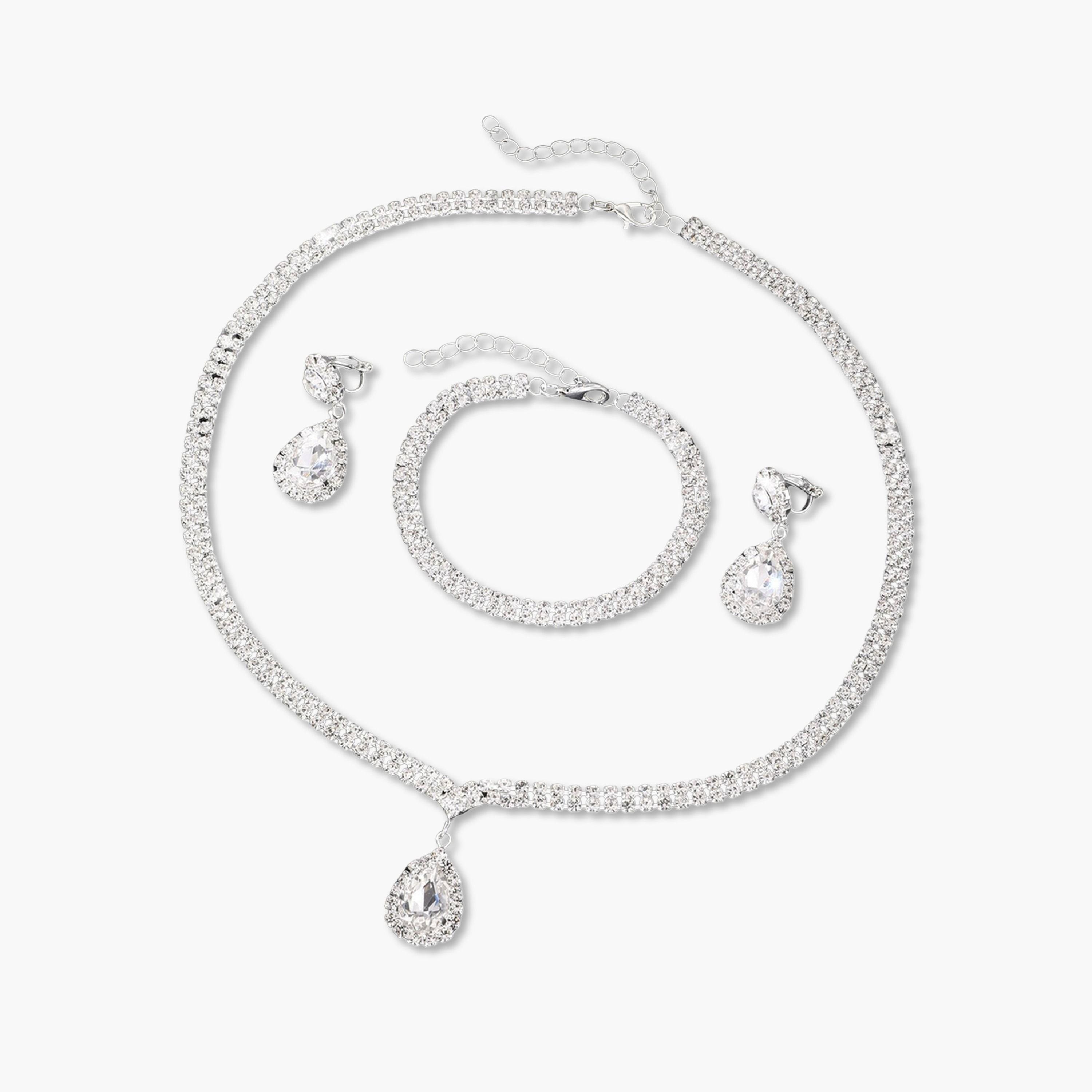 طقم 3 قطع عقد كريستال وسوار وأقراط-women-watchesandjewellery-jewellery-jewellerysets-image-1