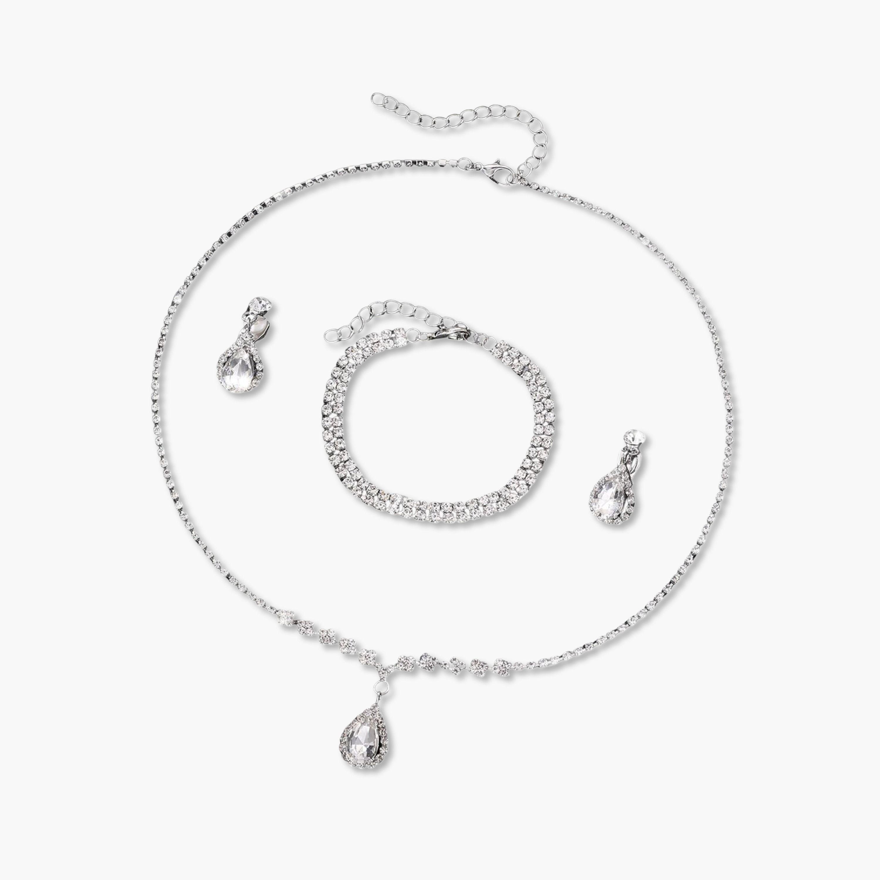 طقم 3 قطع عقد كريستال وسوار وأقراط-women-watchesandjewellery-jewellery-jewellerysets-image-1