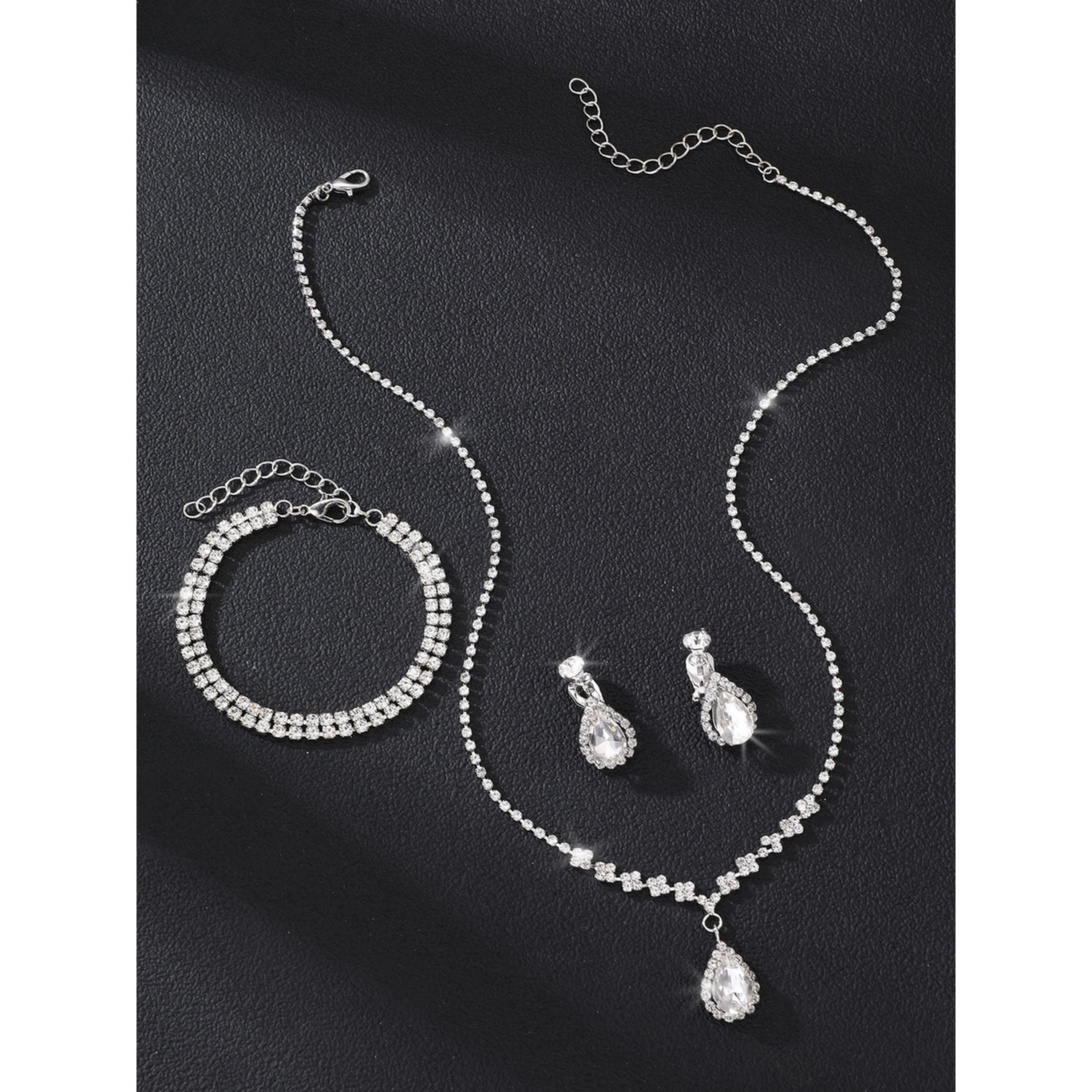 طقم 3 قطع عقد كريستال وسوار وأقراط-women-watchesandjewellery-jewellery-jewellerysets-image-3