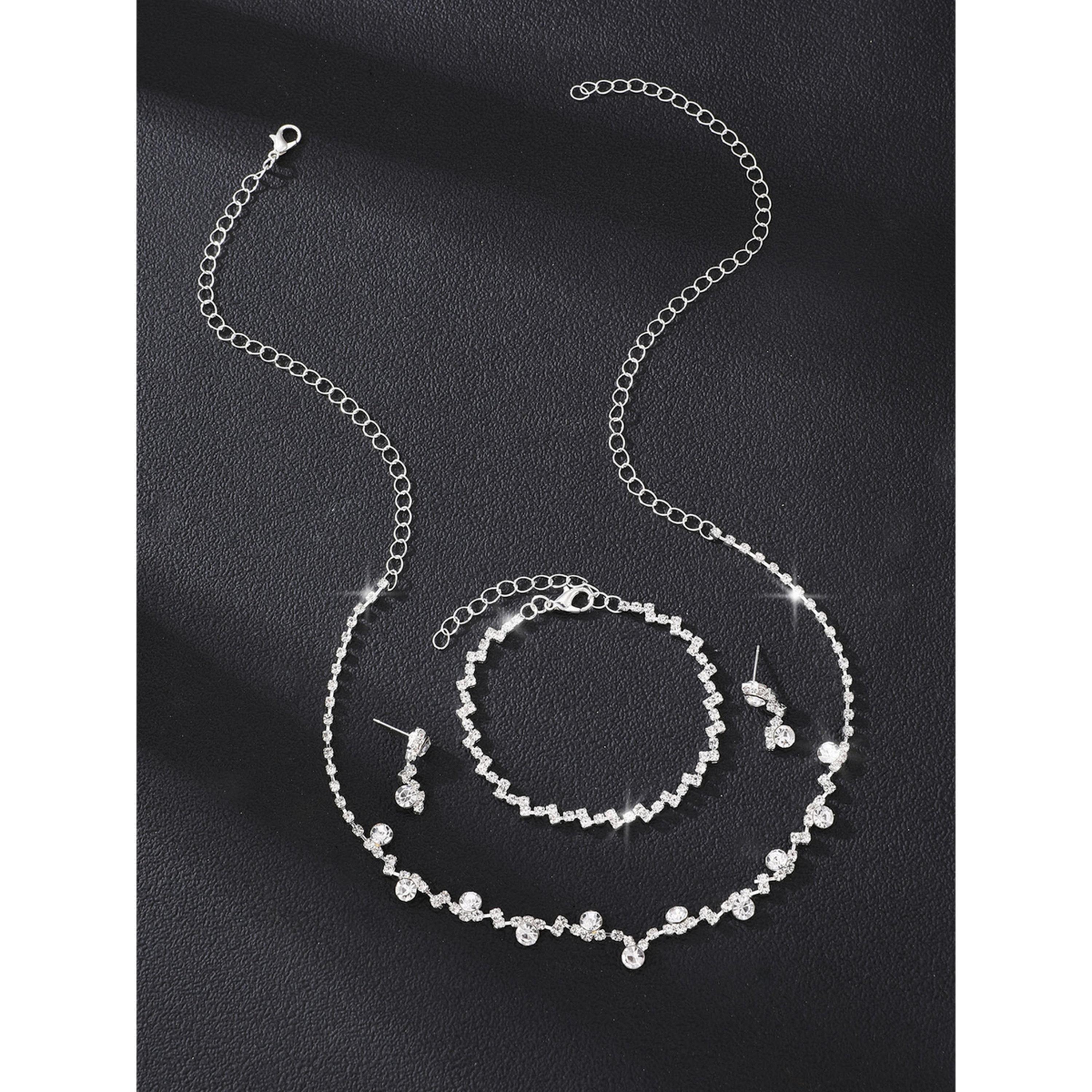 طقم 3 قطع عقد مزين وسوار وأقراط-women-watchesandjewellery-jewellery-jewellerysets-image-3