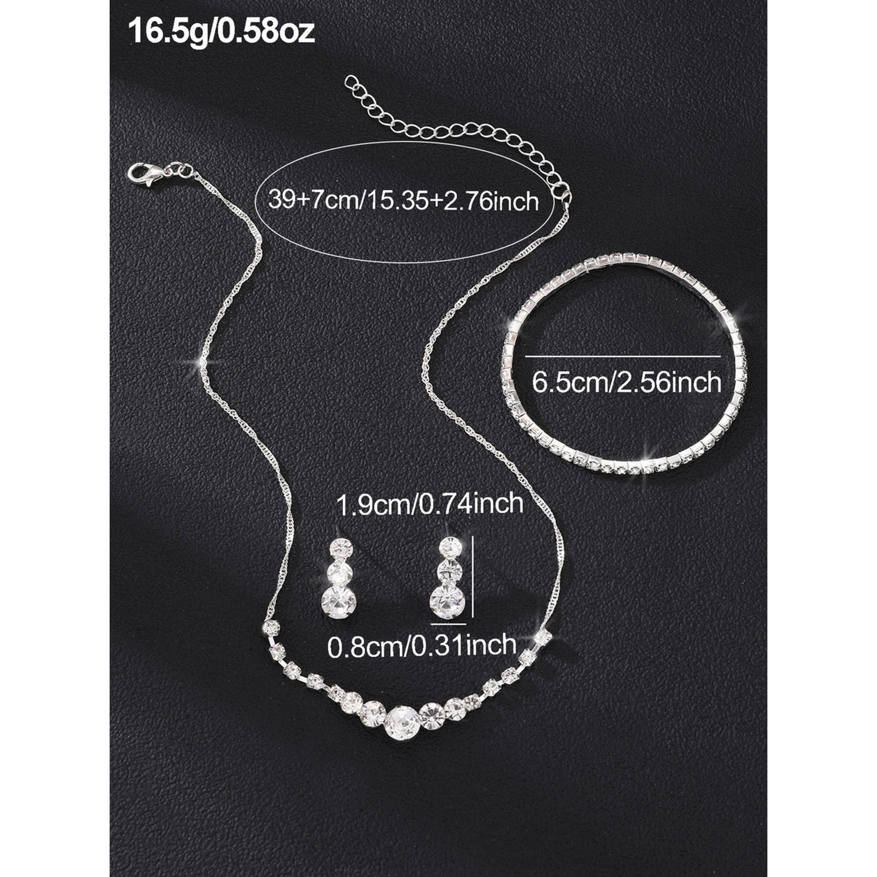 طقم 3 قطع عقد مزين وسوار وأقراط-women-watchesandjewellery-jewellery-jewellerysets-image-4