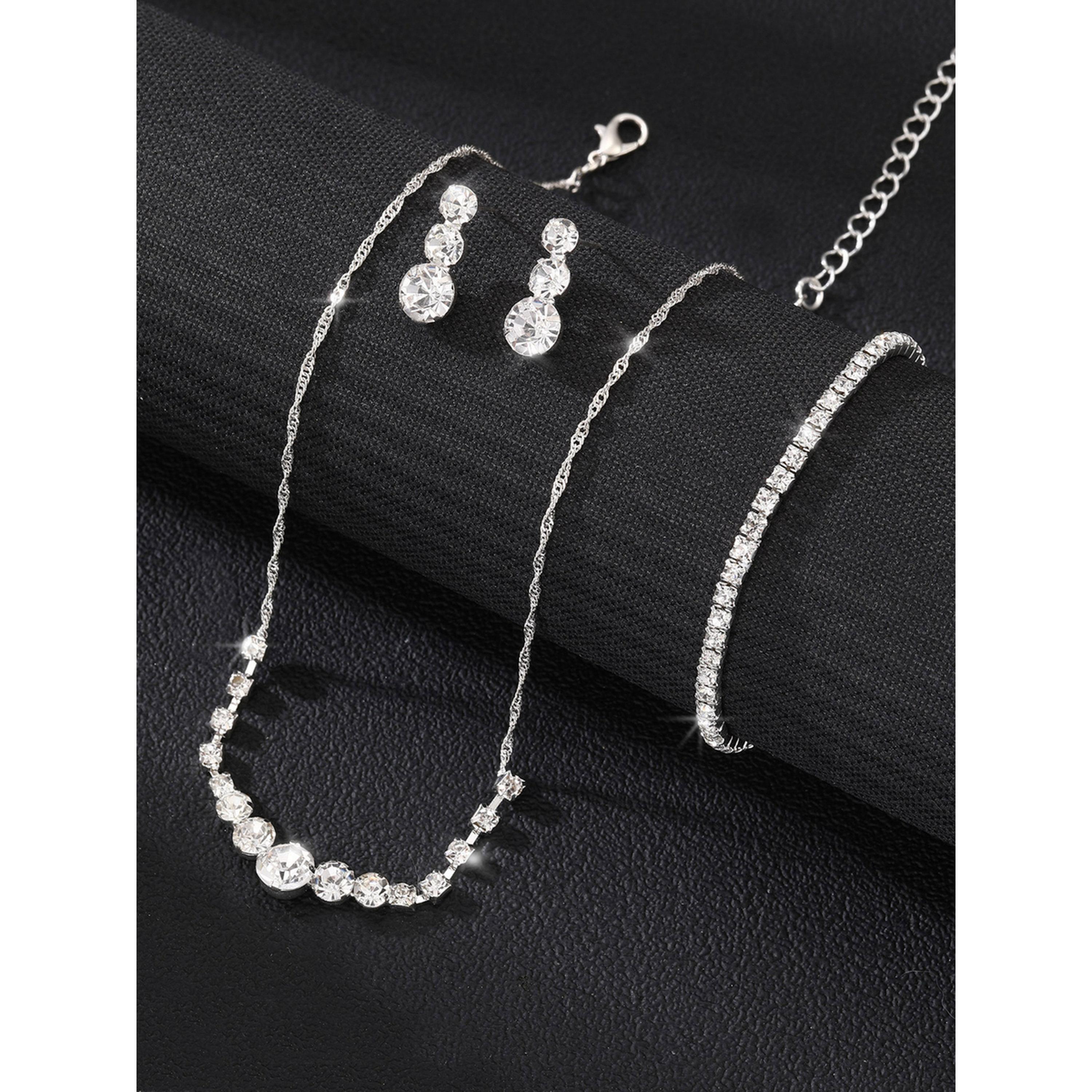 طقم 3 قطع عقد مزين وسوار وأقراط-women-watchesandjewellery-jewellery-jewellerysets-image-5
