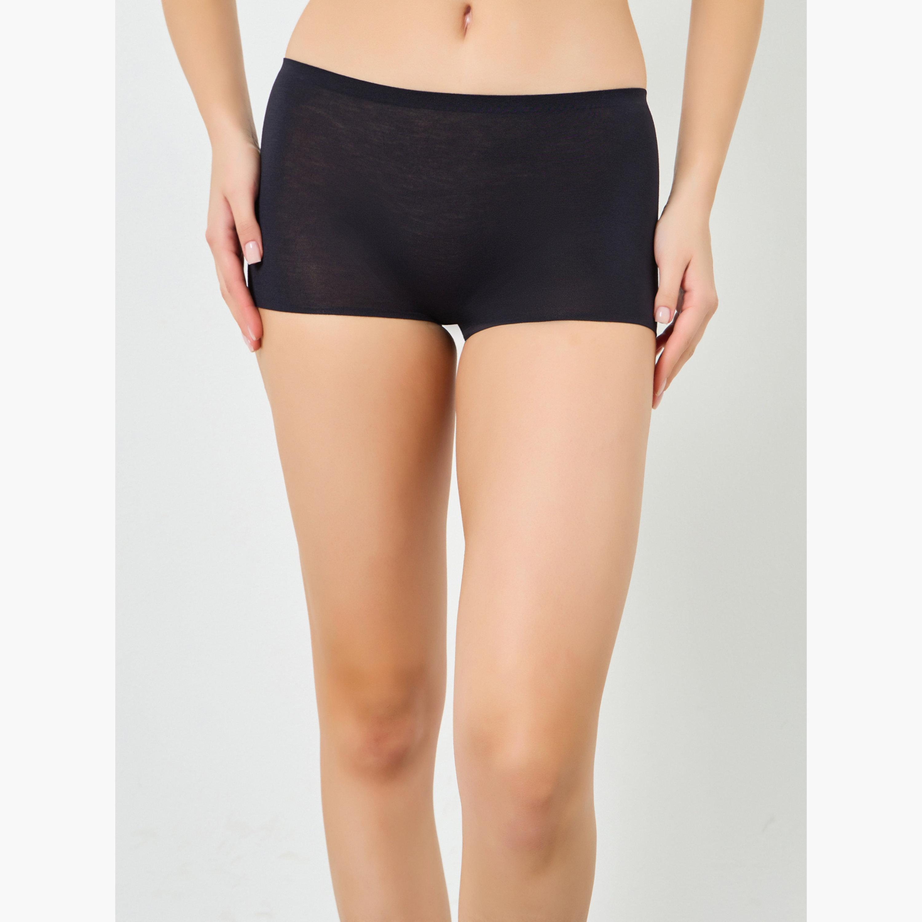 مجموعة من 4 بوي شورت سادة-women-clothing-lingerie-lingeriesets-image-3