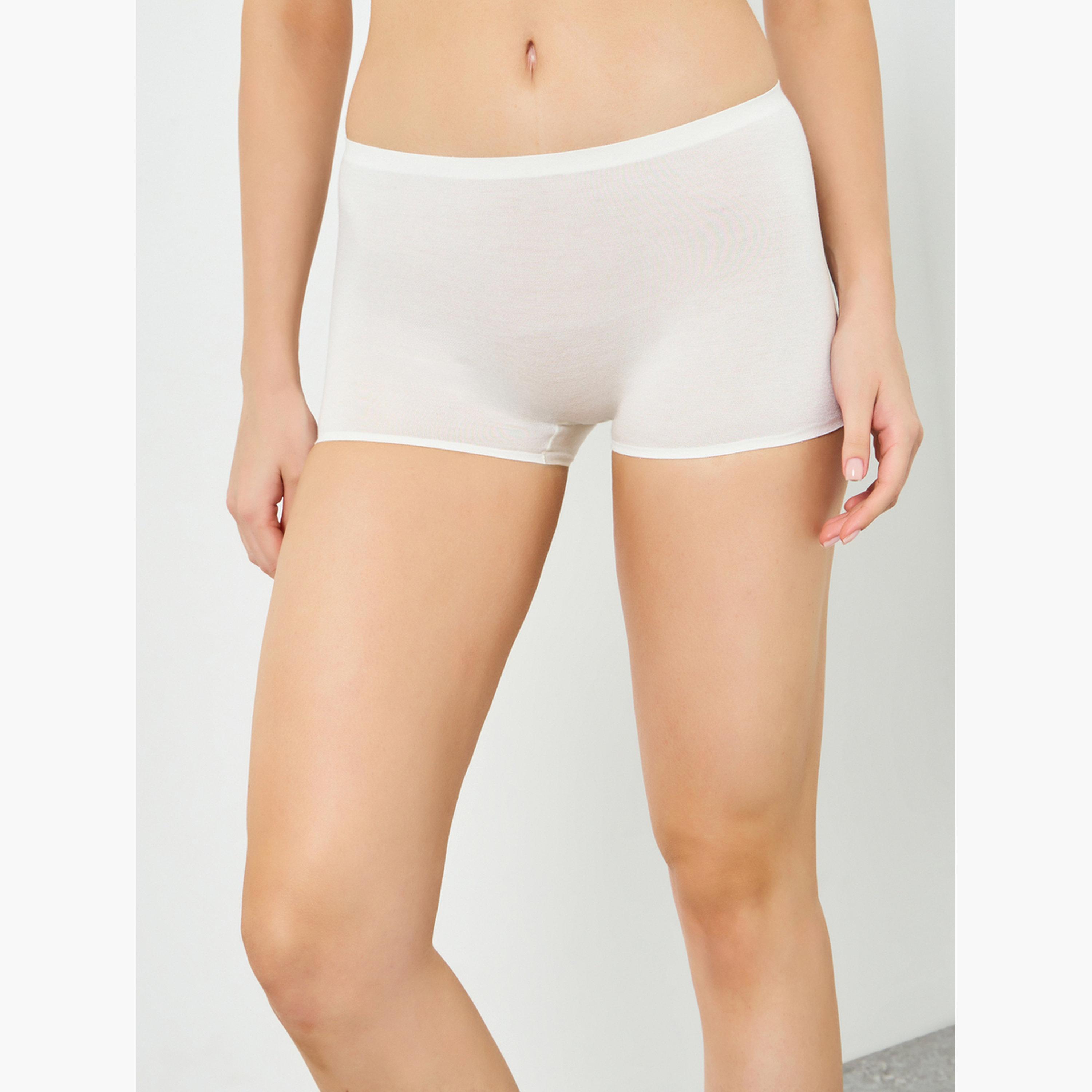 مجموعة من 4 بوي شورت سادة-women-clothing-lingerie-lingeriesets-image-6