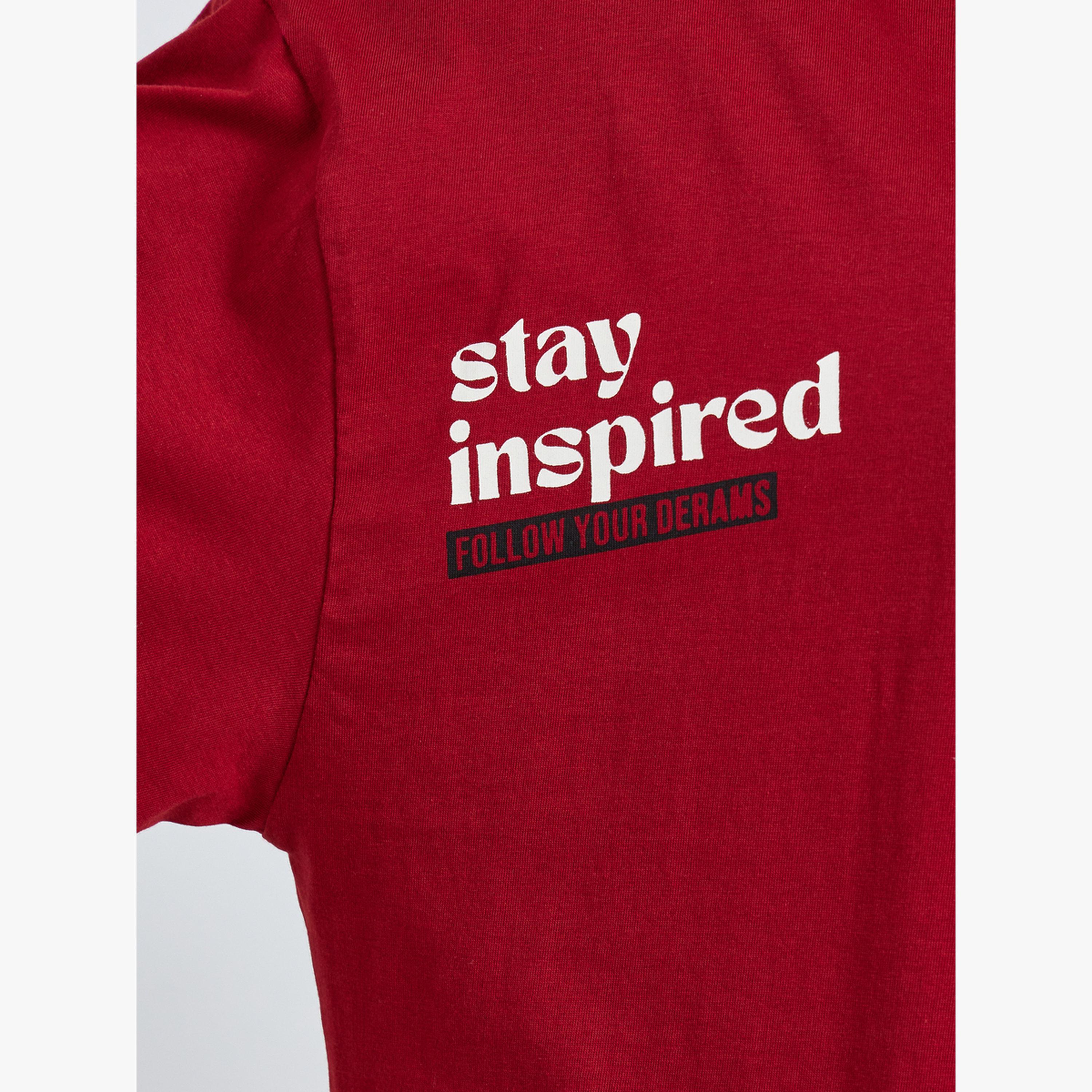 Styli Red Slogan Oversized Dropped Shoulder T-Shirt-women-clothing-tshirts-image-6