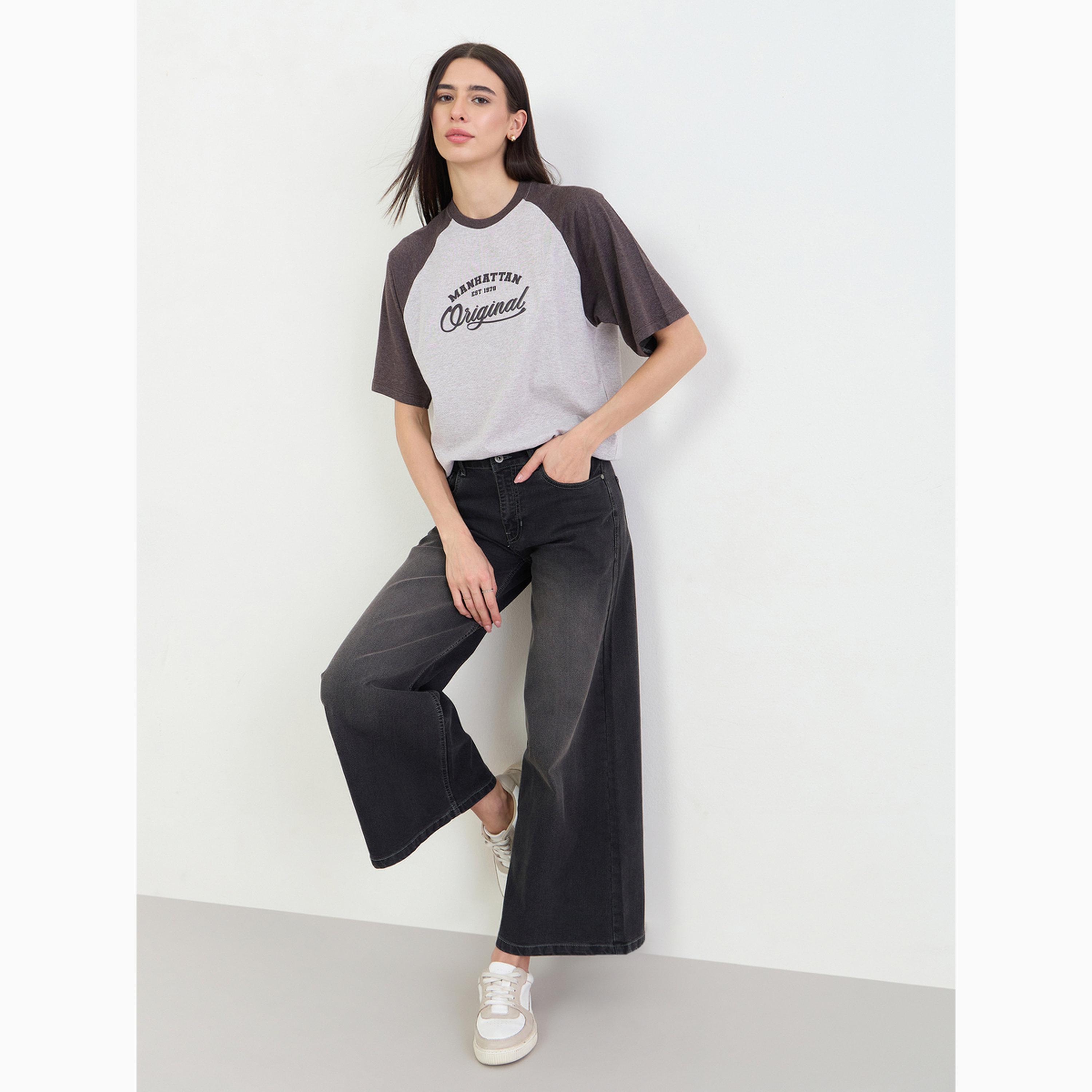 Styli Cream Oversized Slogan Printed T-Shirt-women-clothing-tshirts-image-2