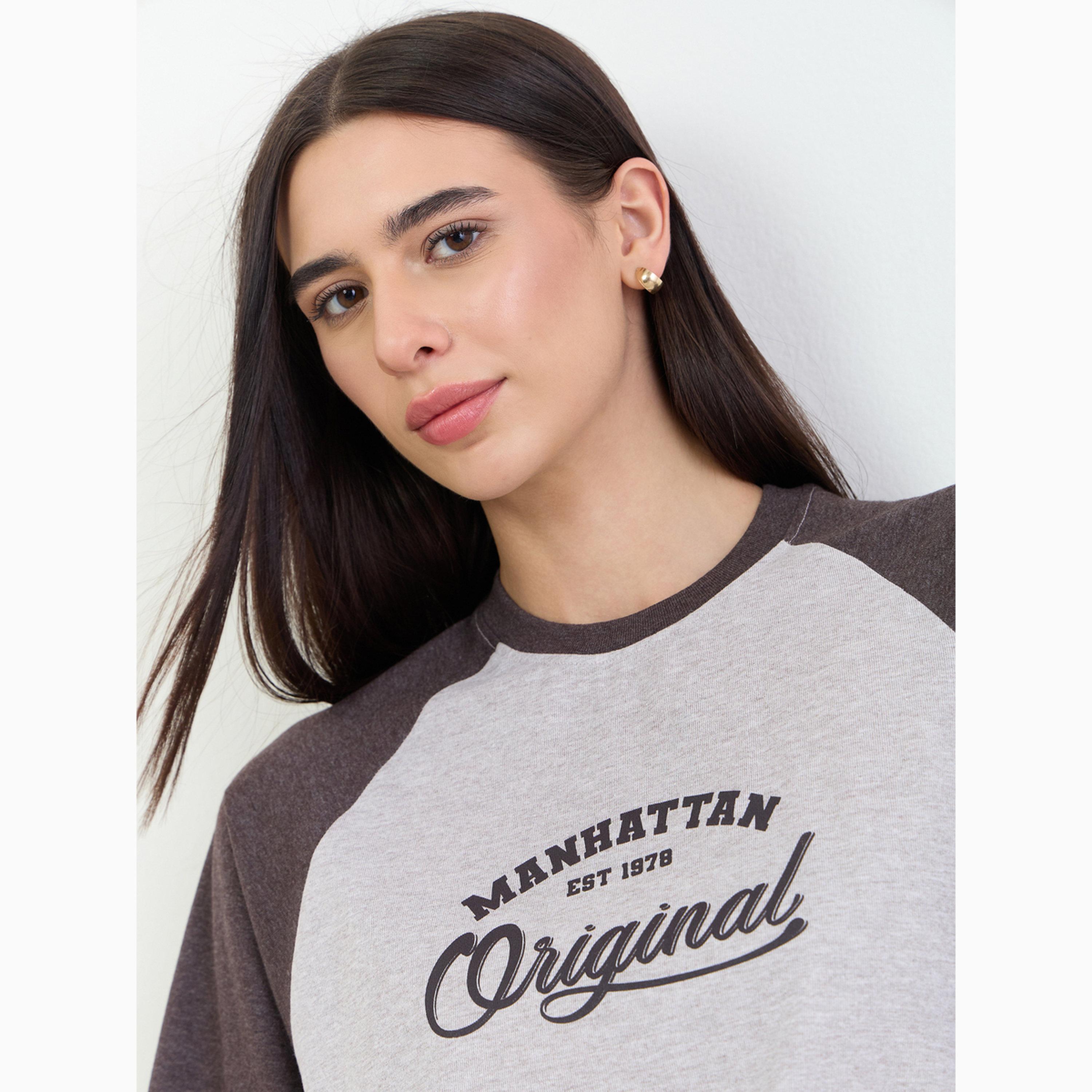 Styli Cream Oversized Slogan Printed T-Shirt-women-clothing-tshirts-image-4