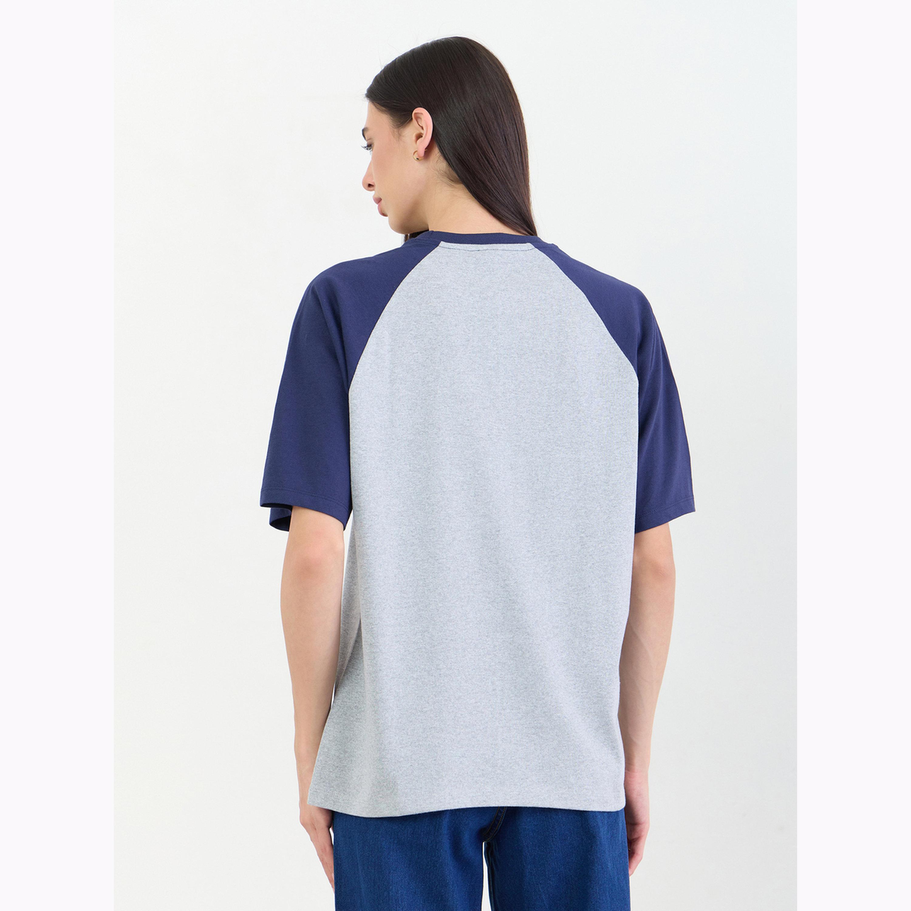 Styli Grey Oversized Slogan Printed T-Shirt-women-clothing-tshirts-image-4