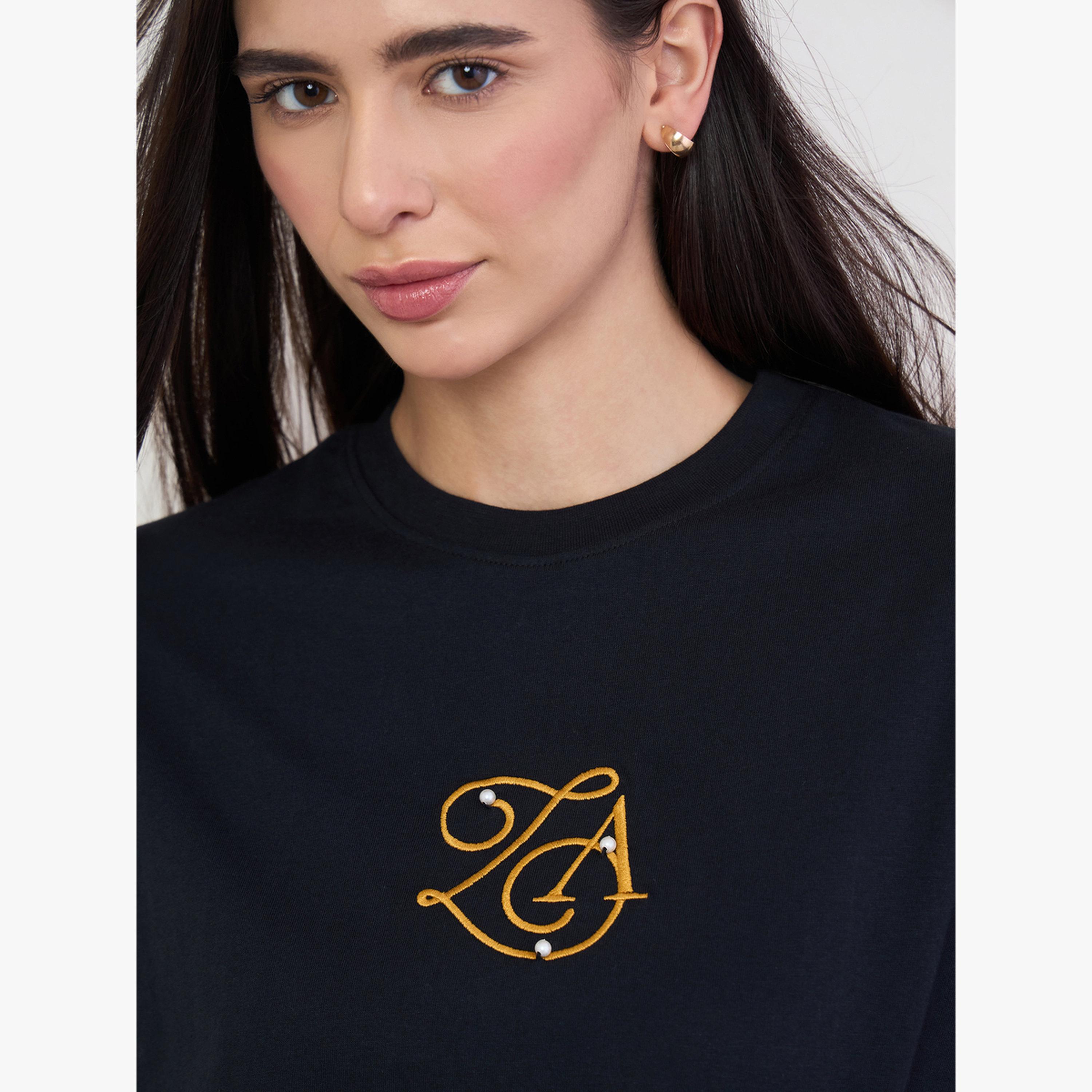تيشيرت واسع بتفاصيل مطرزة-women-clothing-tshirts-image-5