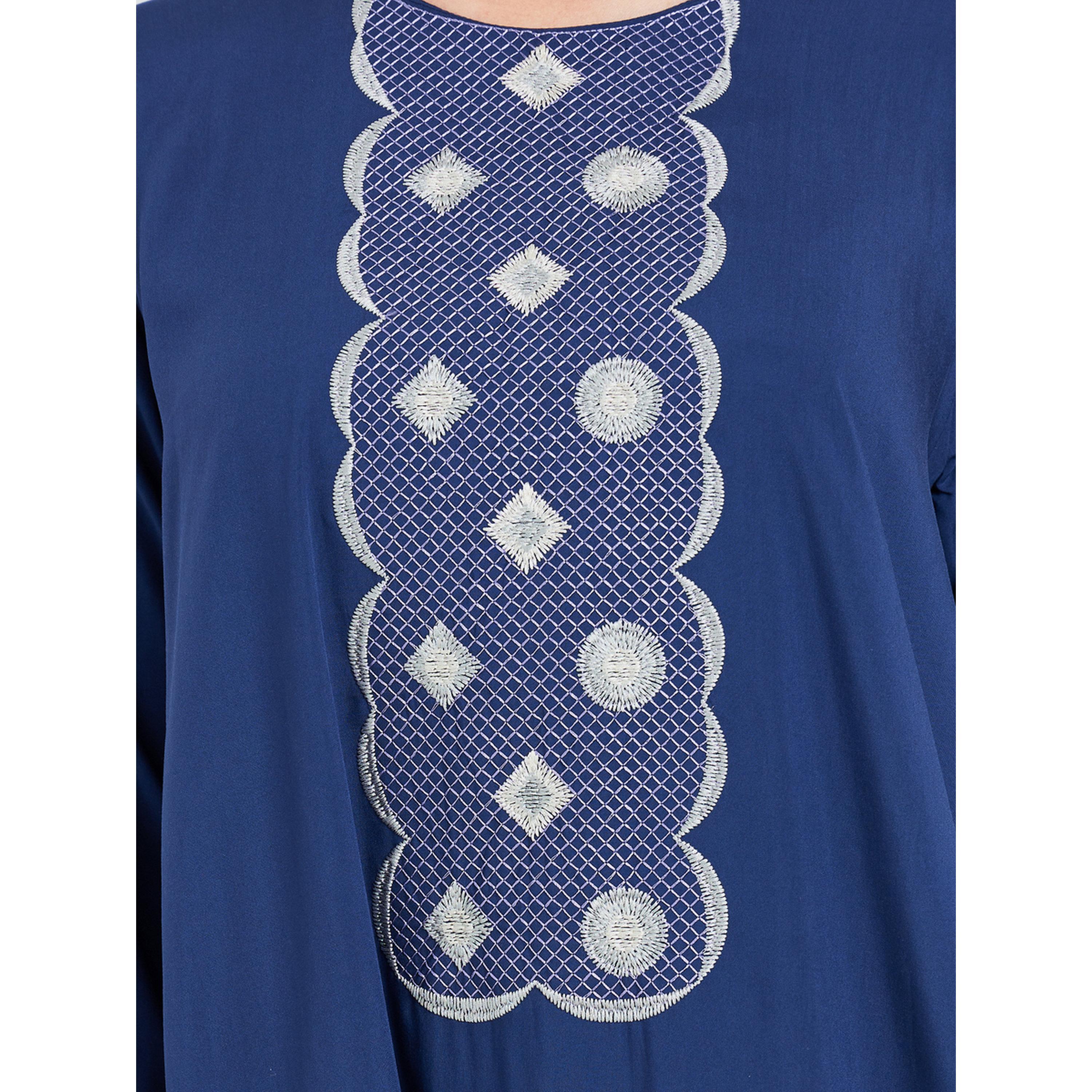 جلابية مطرزة بحافة واسعة للنساء-women-arabicclothing-jalabiyas-image-4