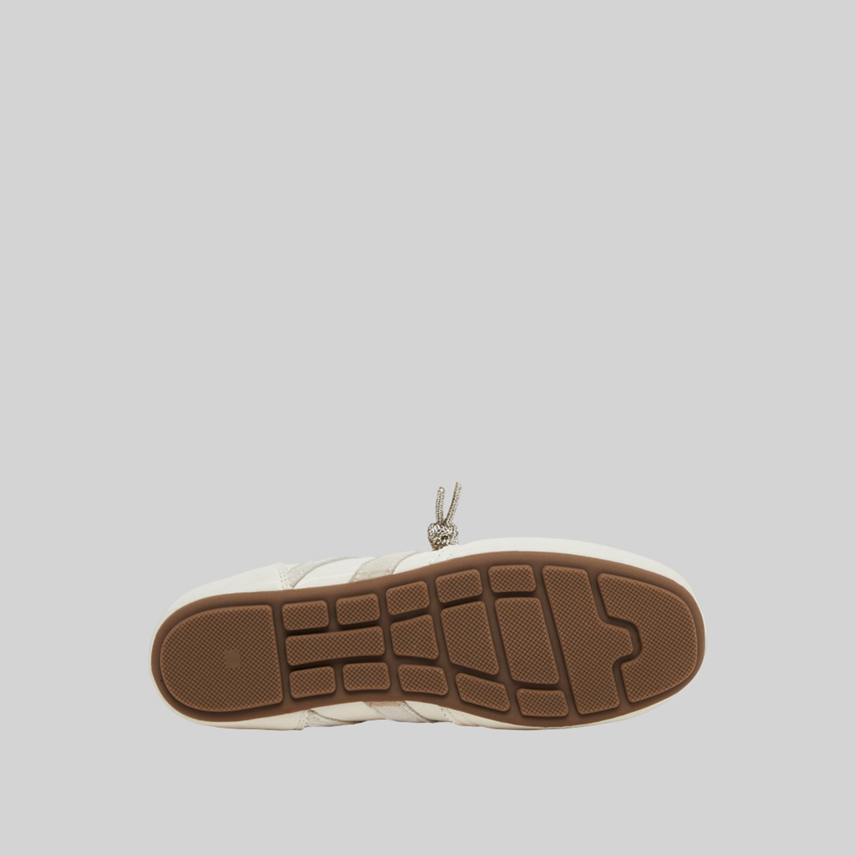 Styli Women Beige Leather Lace-Up Sneakers-women-shoes-sneakers-image-6