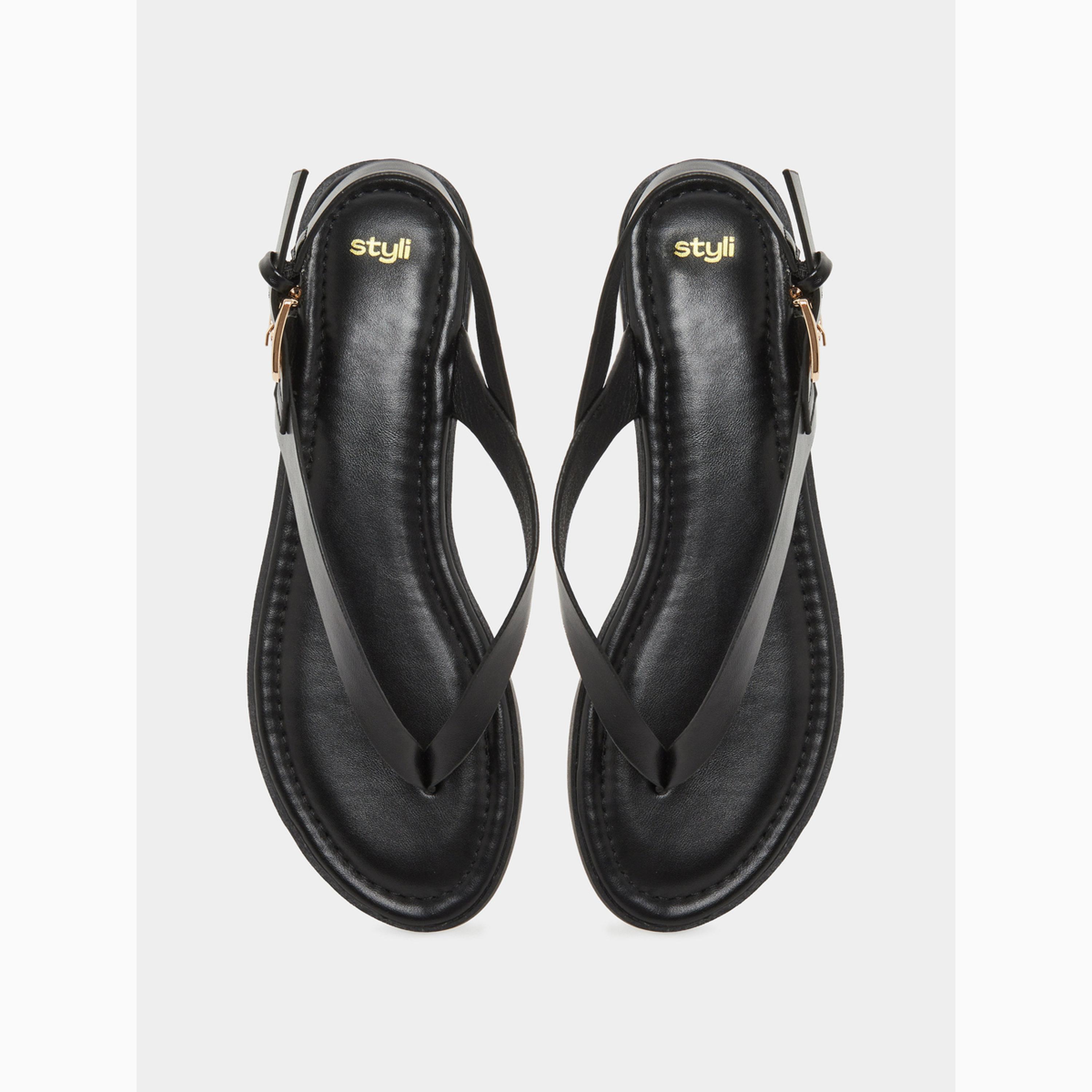 صندل مسطح بتفاصيل معدنية-women-shoes-sandals-flats-image-5