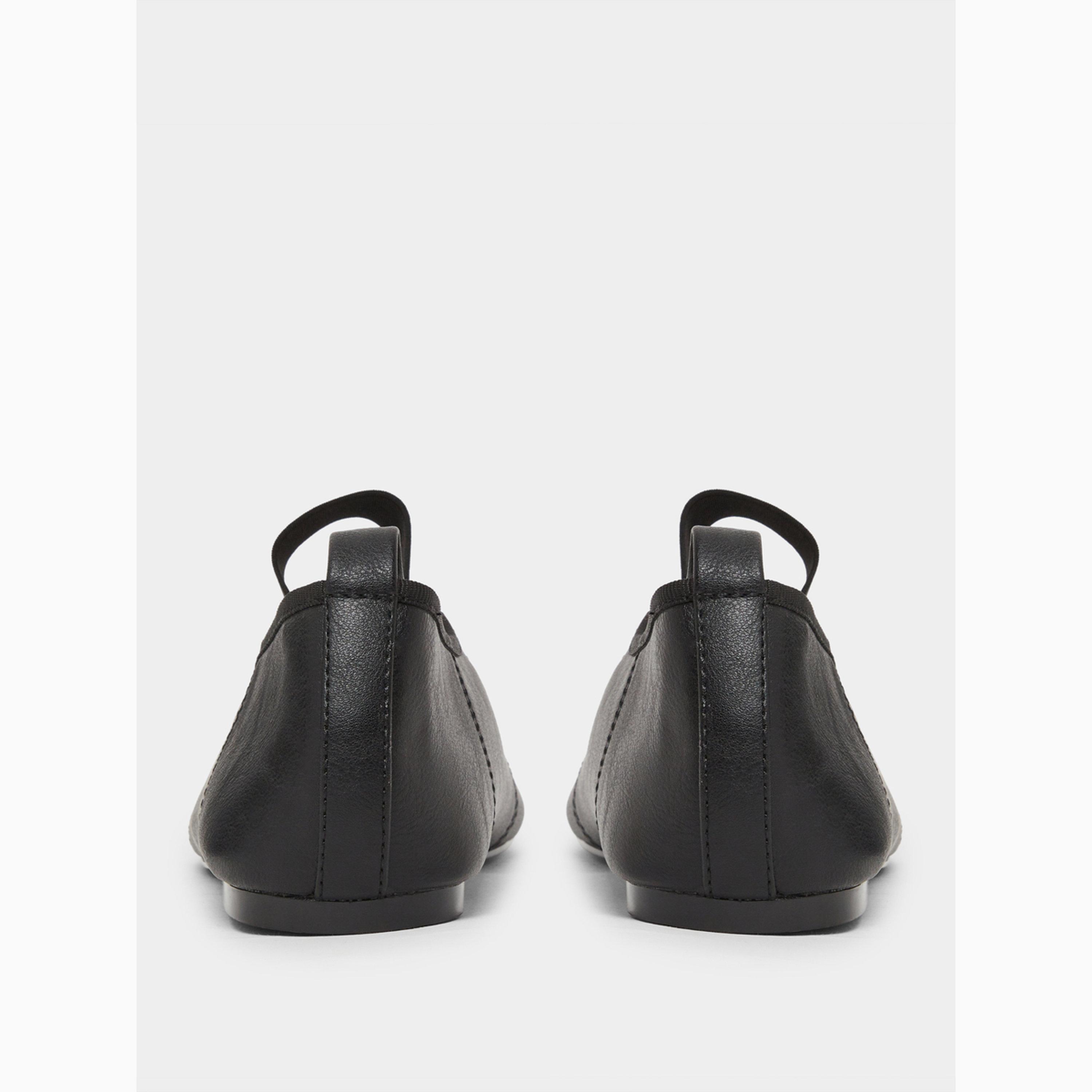 Styli Black Mary Jane Ballerina Flats-women-shoes-ballerinas-image-4