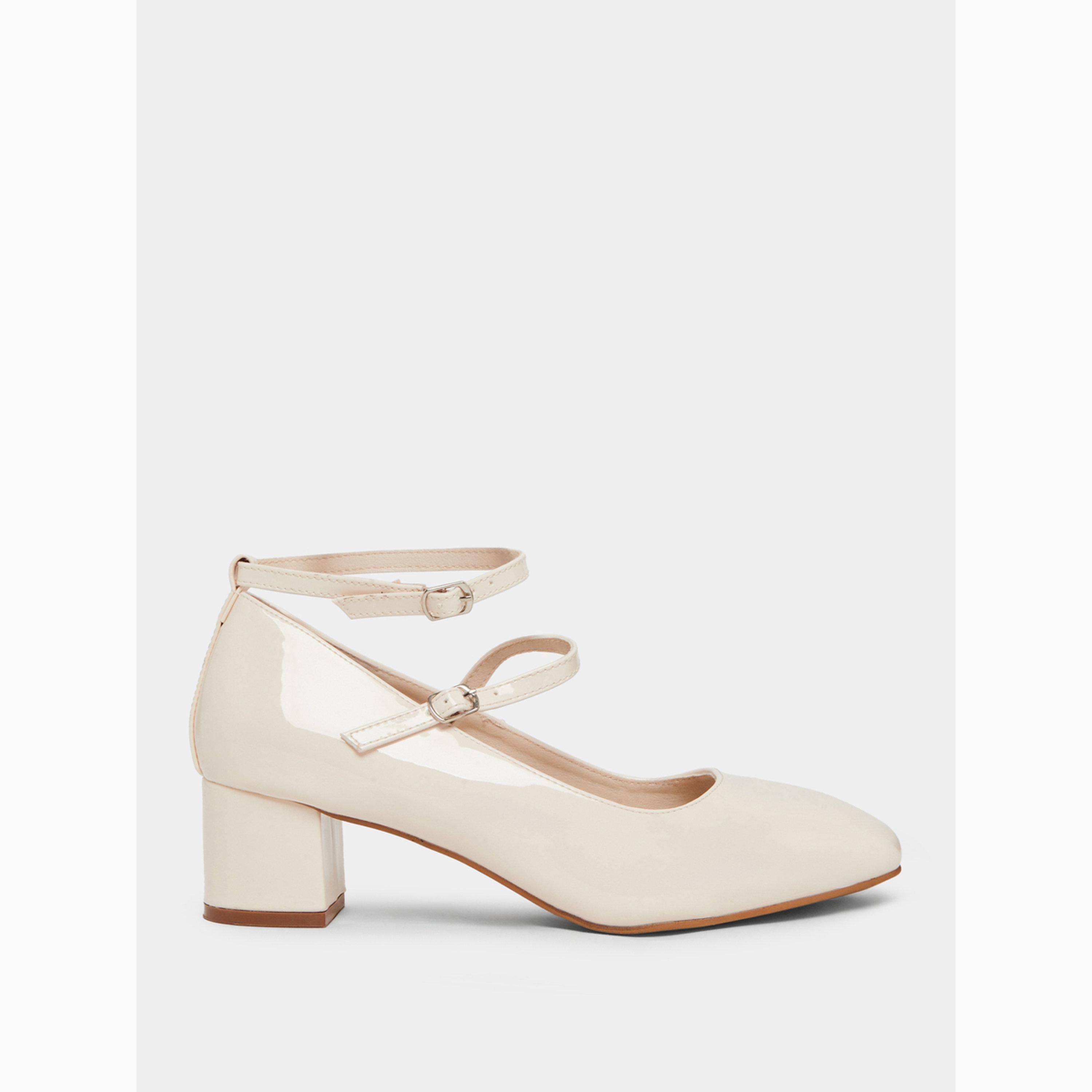 حذاء بكعب سميك لامع-women-shoes-heels-image-2