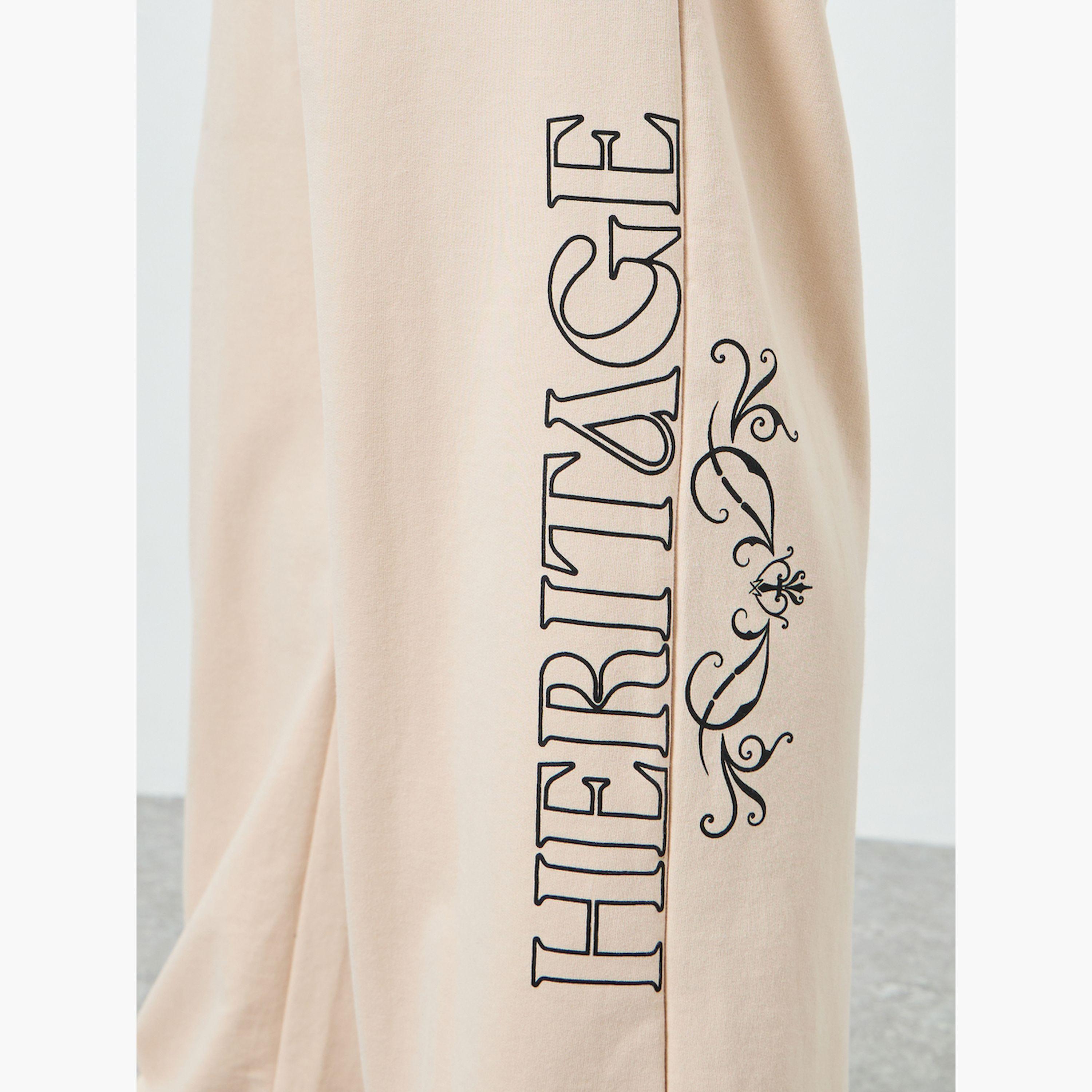 Styli Men Beige Graphic Print Oversized Joggers-men-clothing-bottoms-joggers-image-4