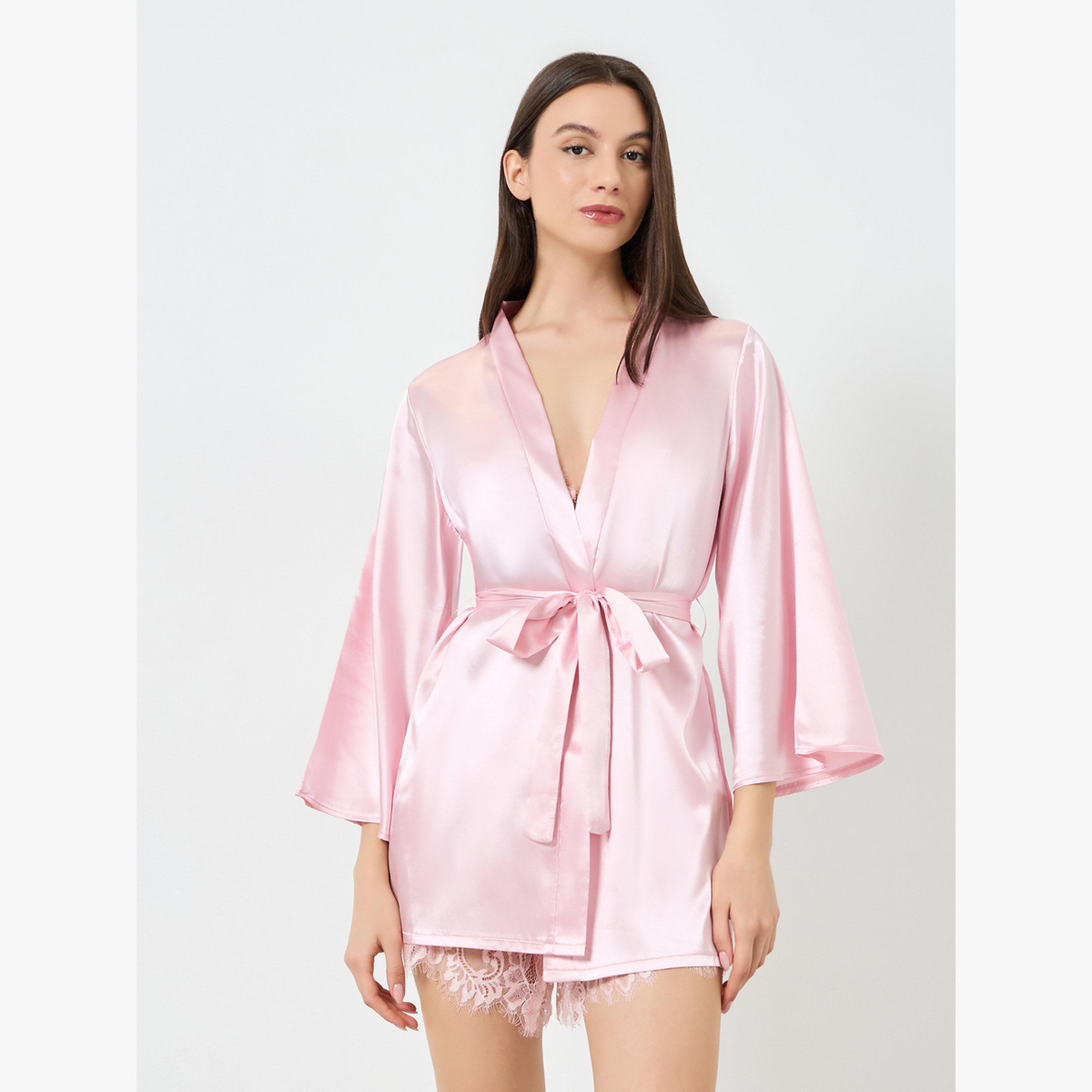 Take Two X Styli Pack of 3 - Light Pink Lace Camisole with Brief and Robe Set-women-clothing-lingerie-lingeriesets-image-2