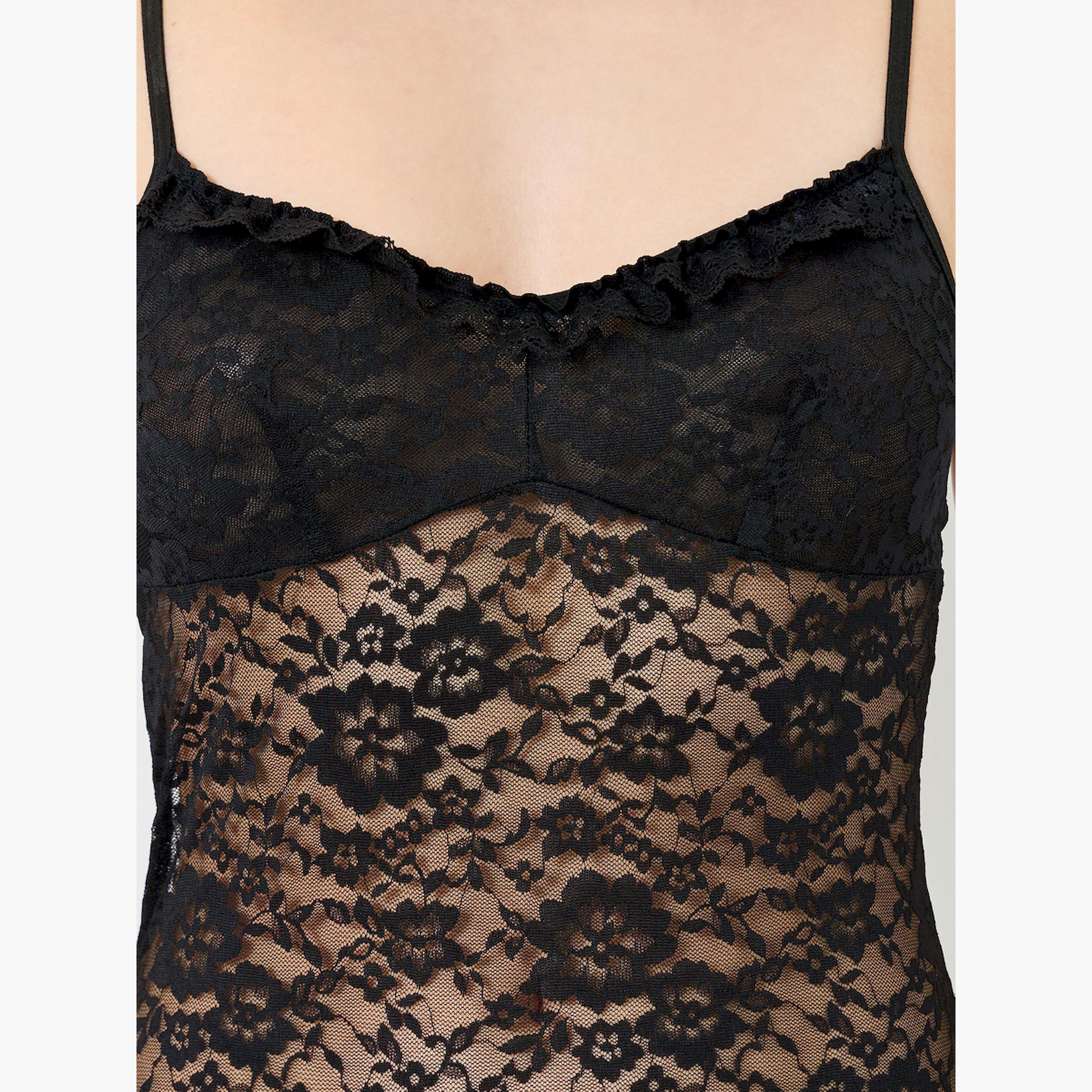 بيبي دول بتفاصيل دانتيل-women-clothing-lingerie-babydollsandbodysuits-image-3