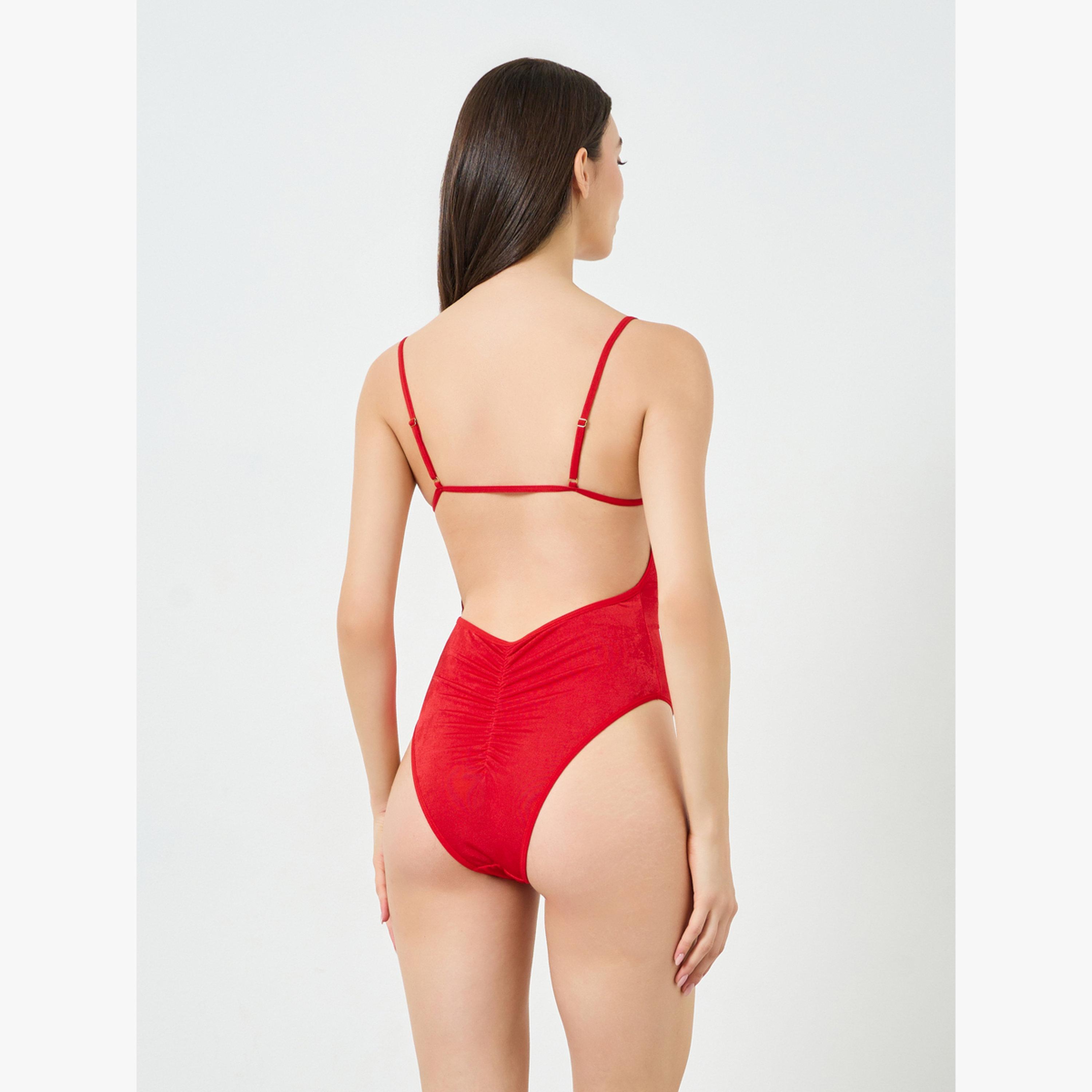 بودي سوت بحمالات وتفاصيل مزمومة-women-clothing-lingerie-babydollsandbodysuits-image-2