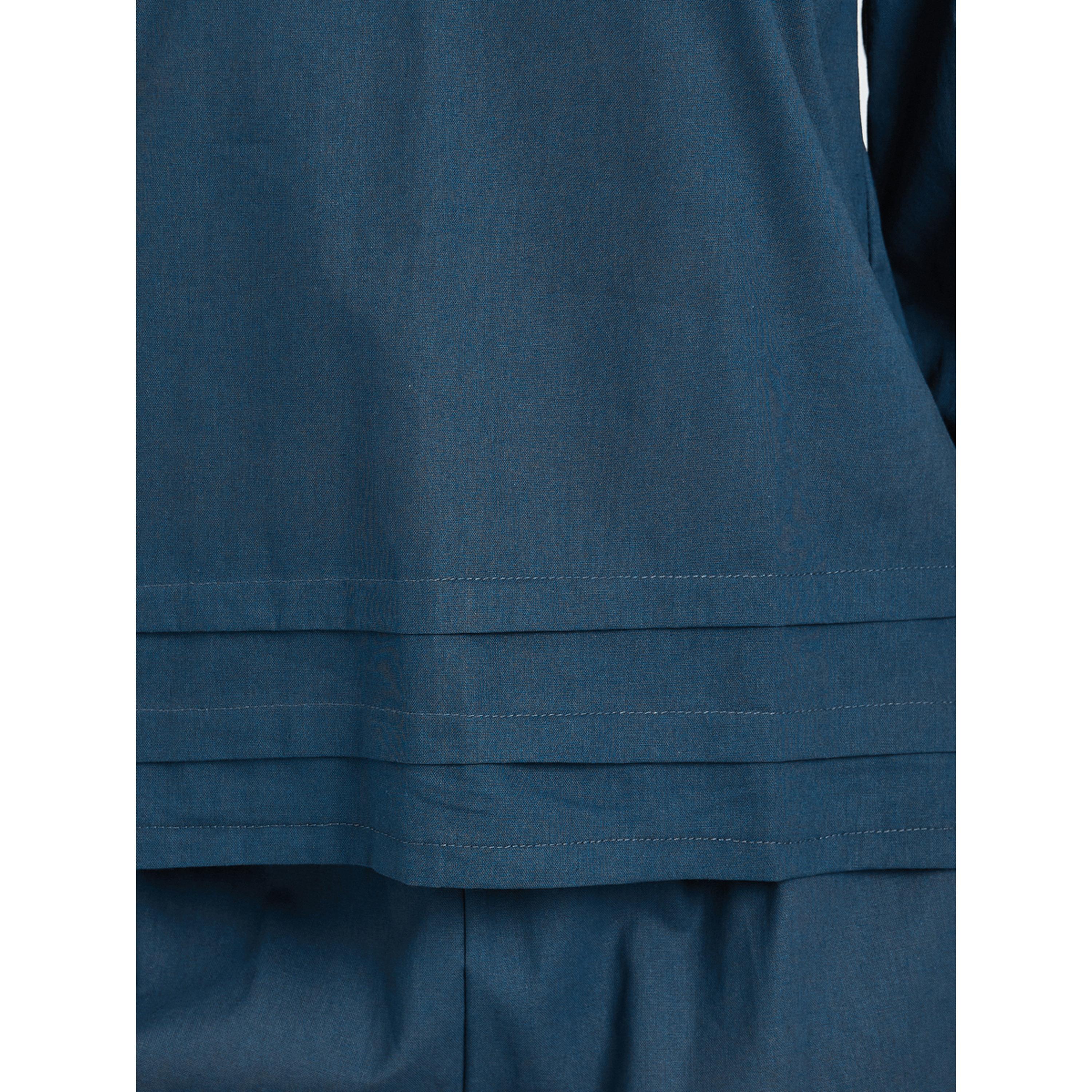 Styli Women Fold Pleat Top and Wide Leg Modest Set-women-arabicclothing-sets-image-3