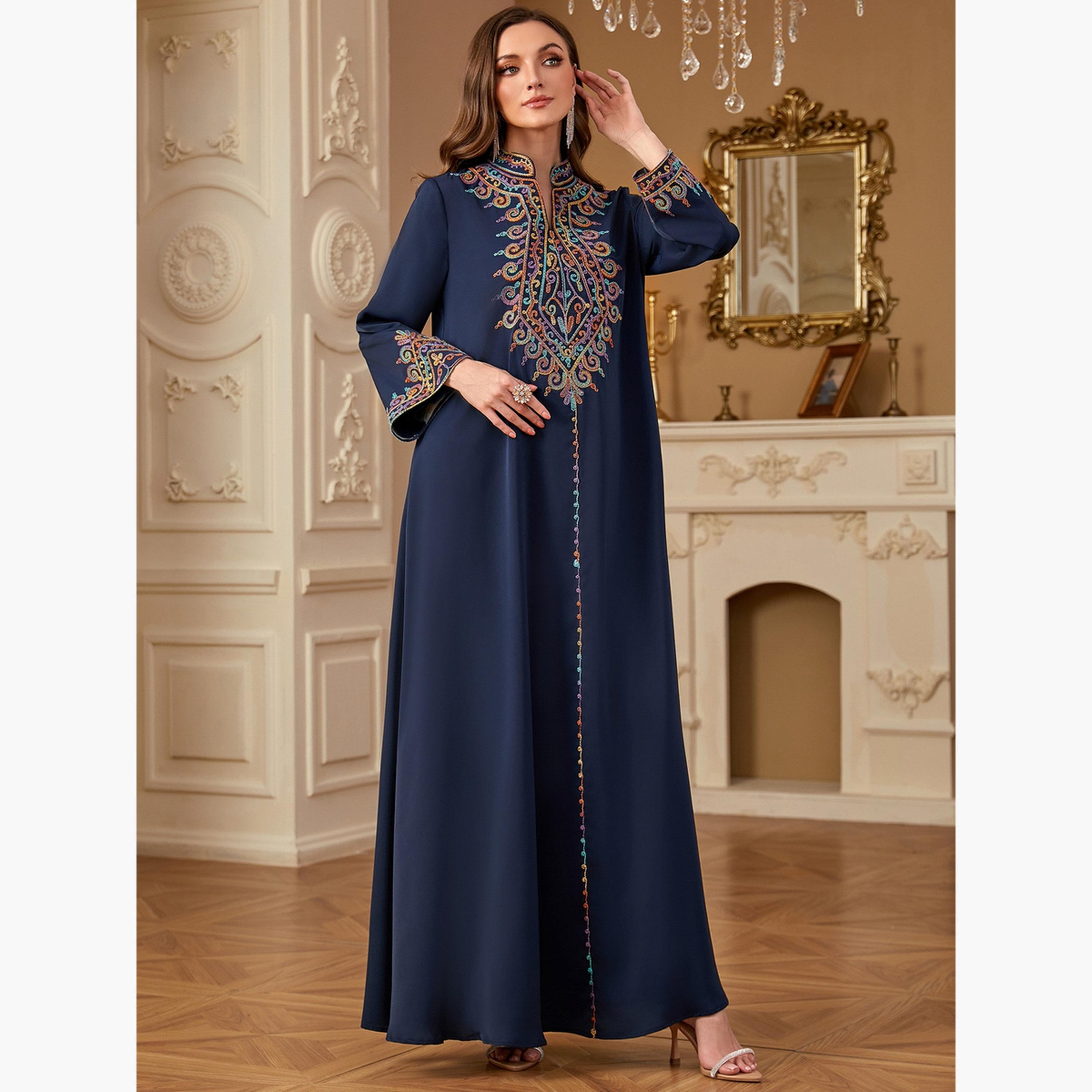 Take Two Women Embroidered Long Sleeve Jalabiya-women-arabicclothing-jalabiyas-image-3