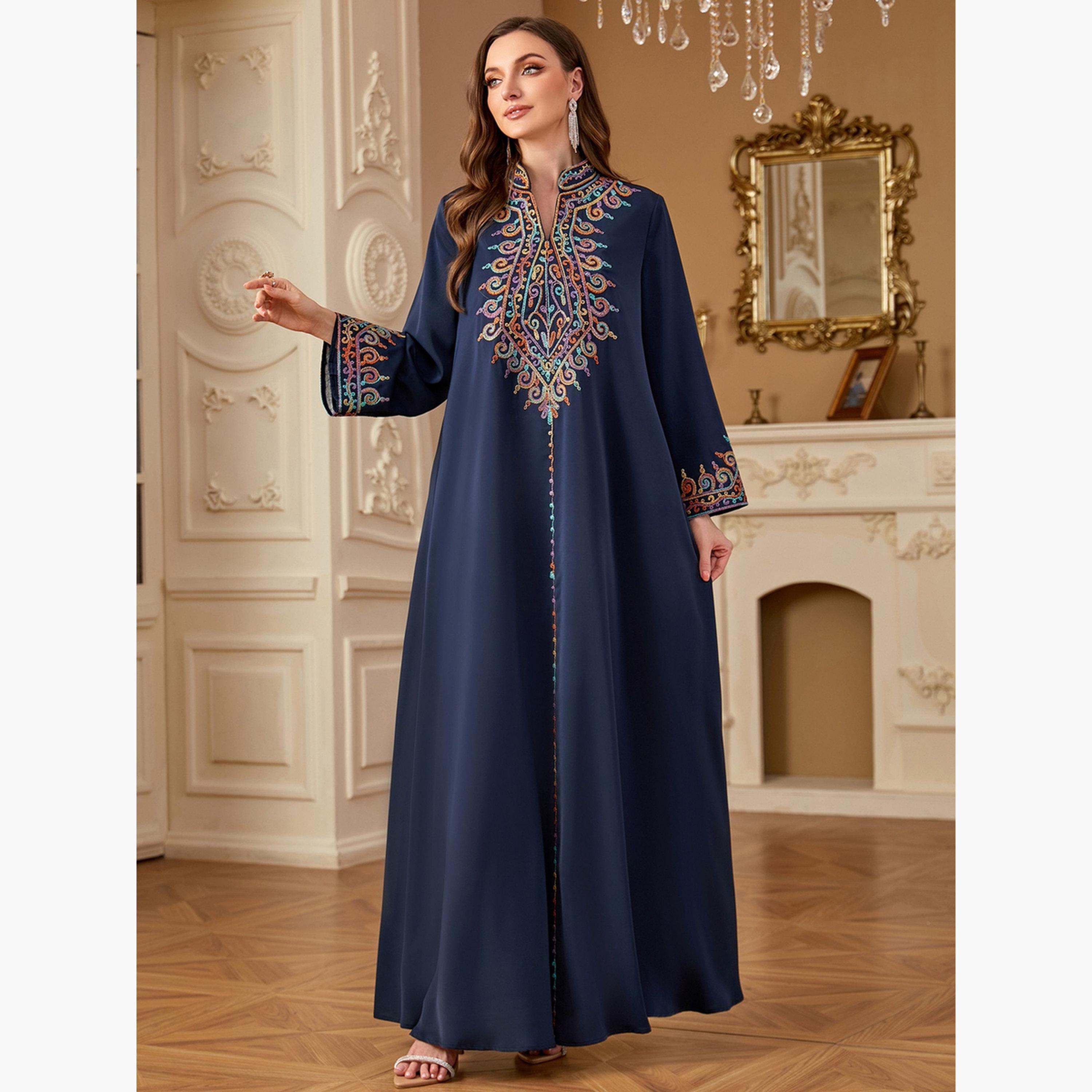 Take Two Women Embroidered Long Sleeve Jalabiya-women-arabicclothing-jalabiyas-image-6