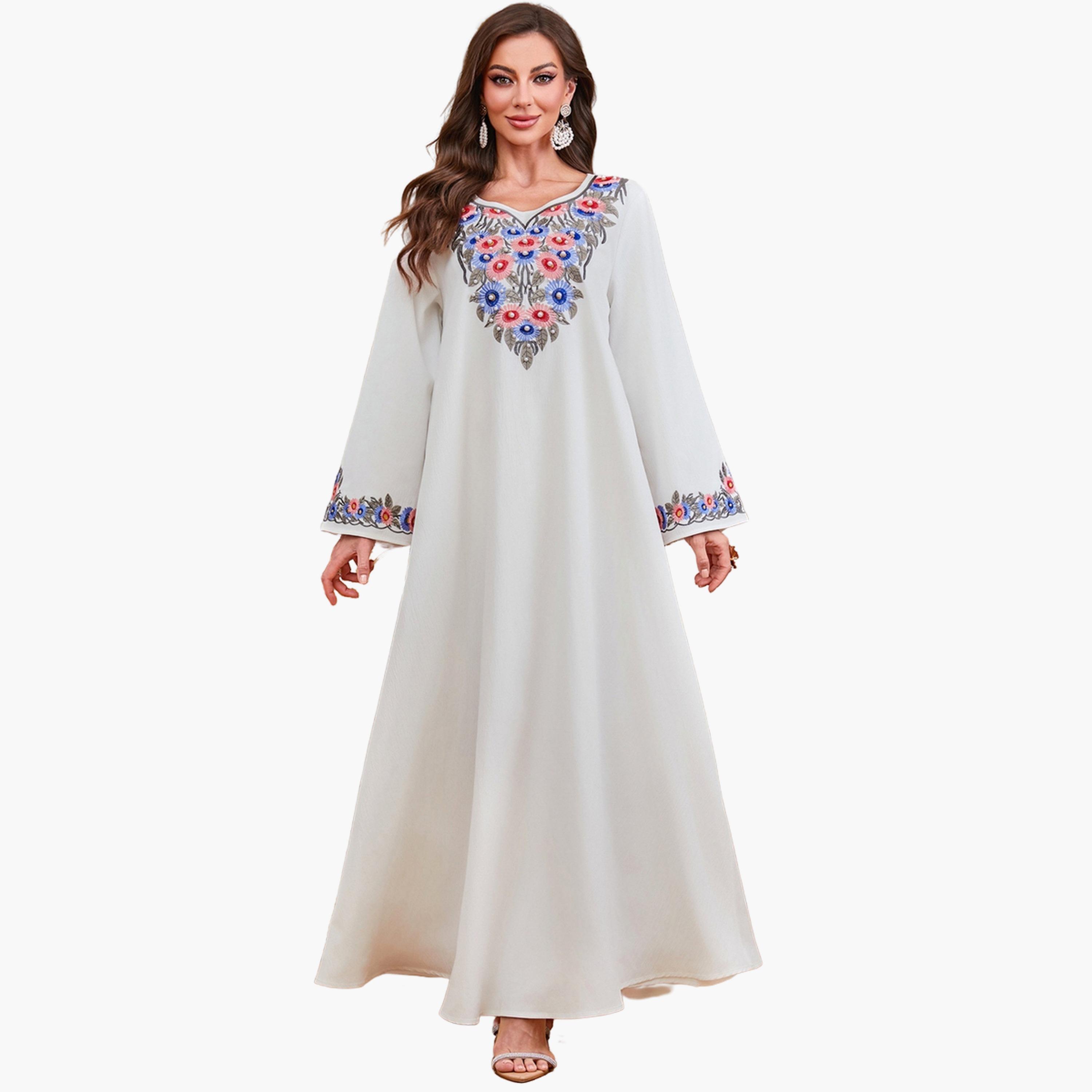 جلابية نسائية مطرزة بلؤلؤ صناعي-women-arabicclothing-jalabiyas-image-1