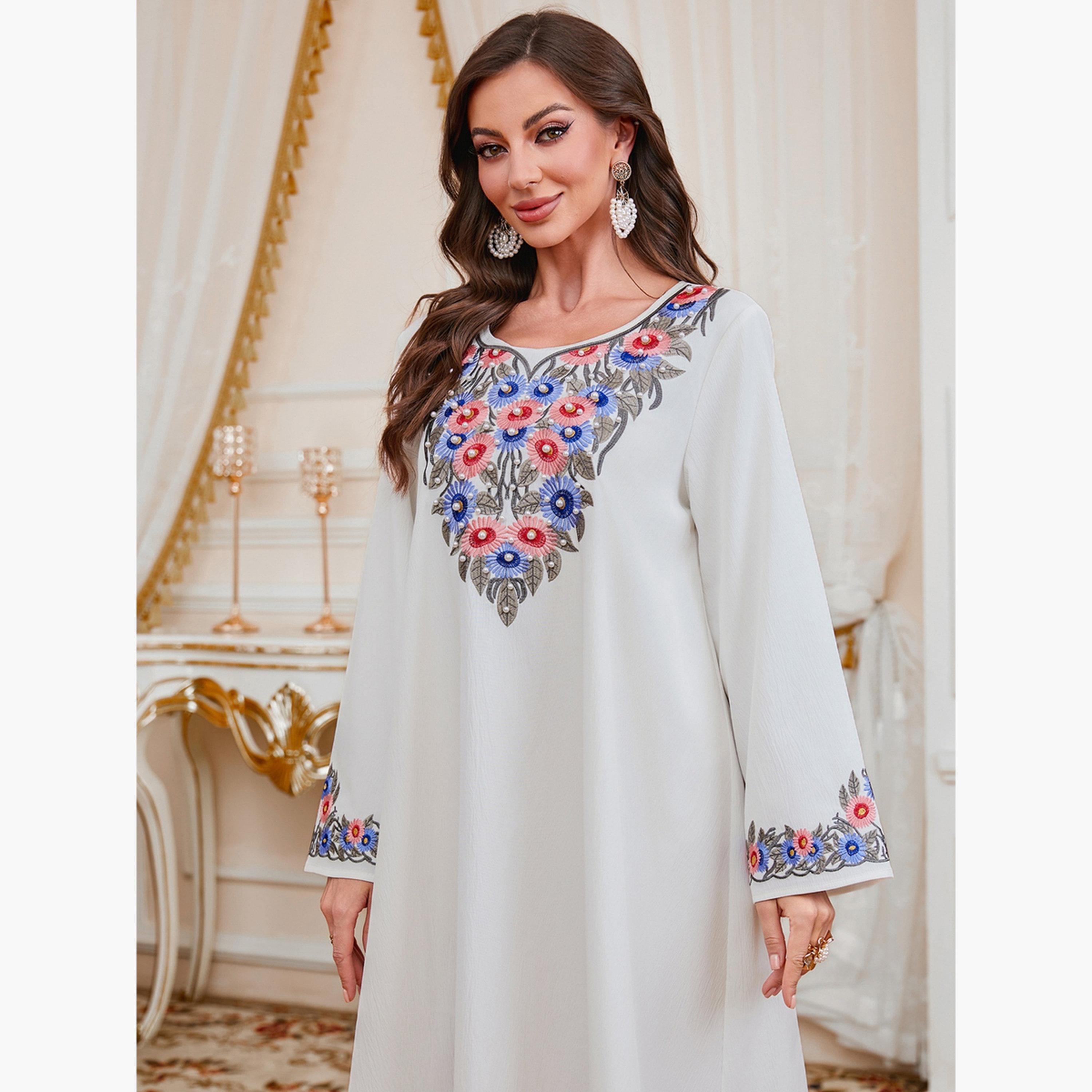 جلابية نسائية مطرزة بلؤلؤ صناعي-women-arabicclothing-jalabiyas-image-4